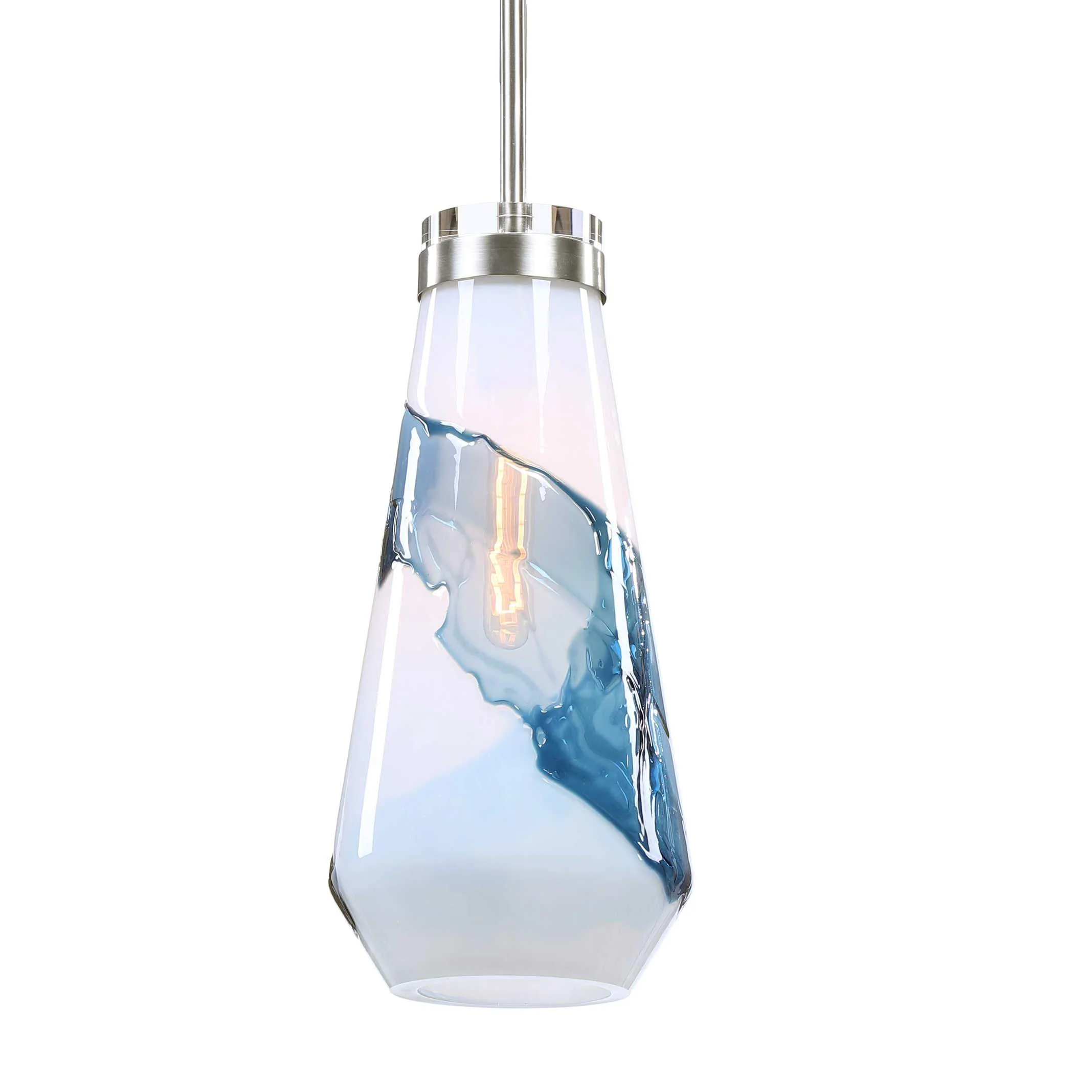 Uttermost Windswept Blue & White, 1 Lt  Mini Pendant - Image 5