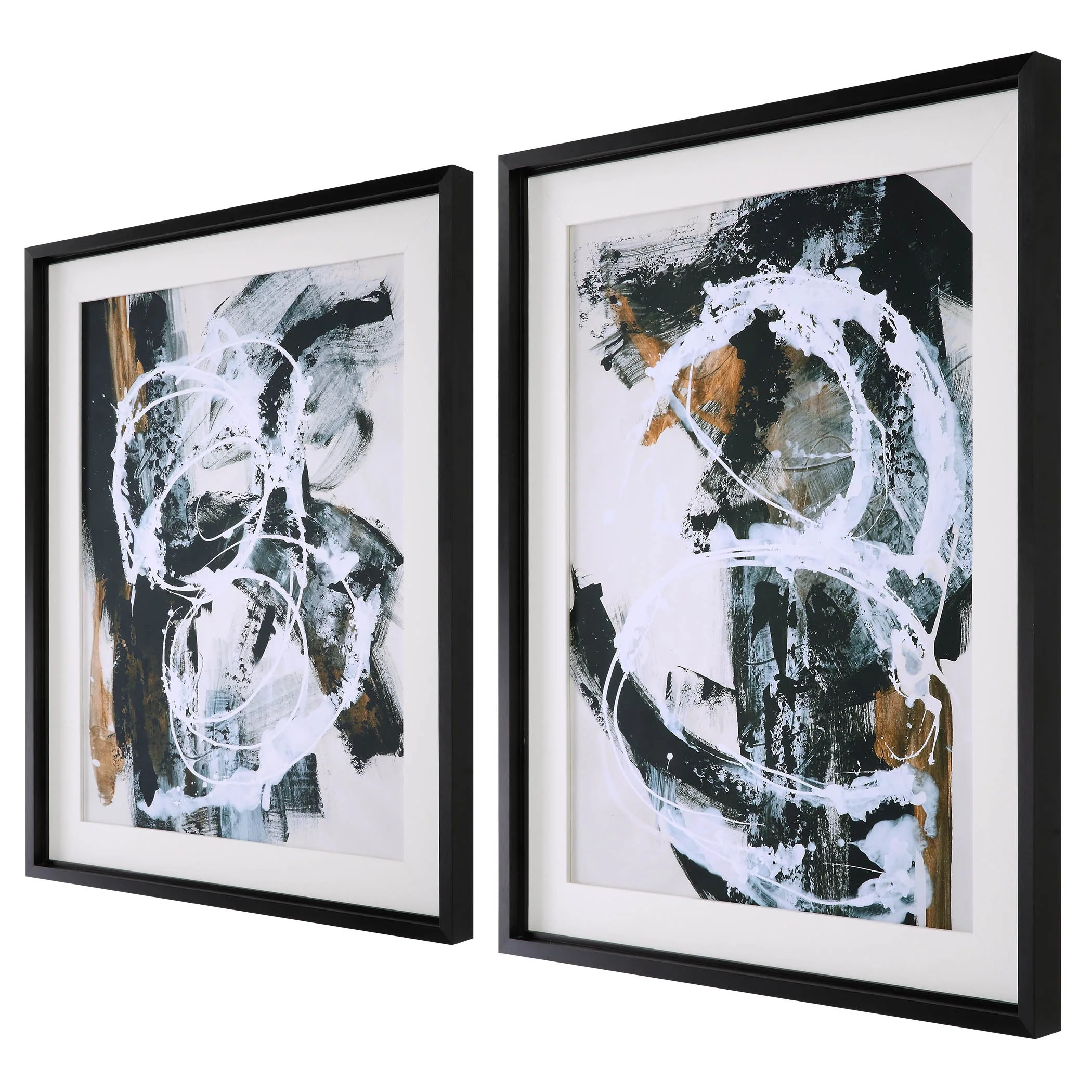 Uttermost Winterland Abstract Prints, Set/2 - Image 4