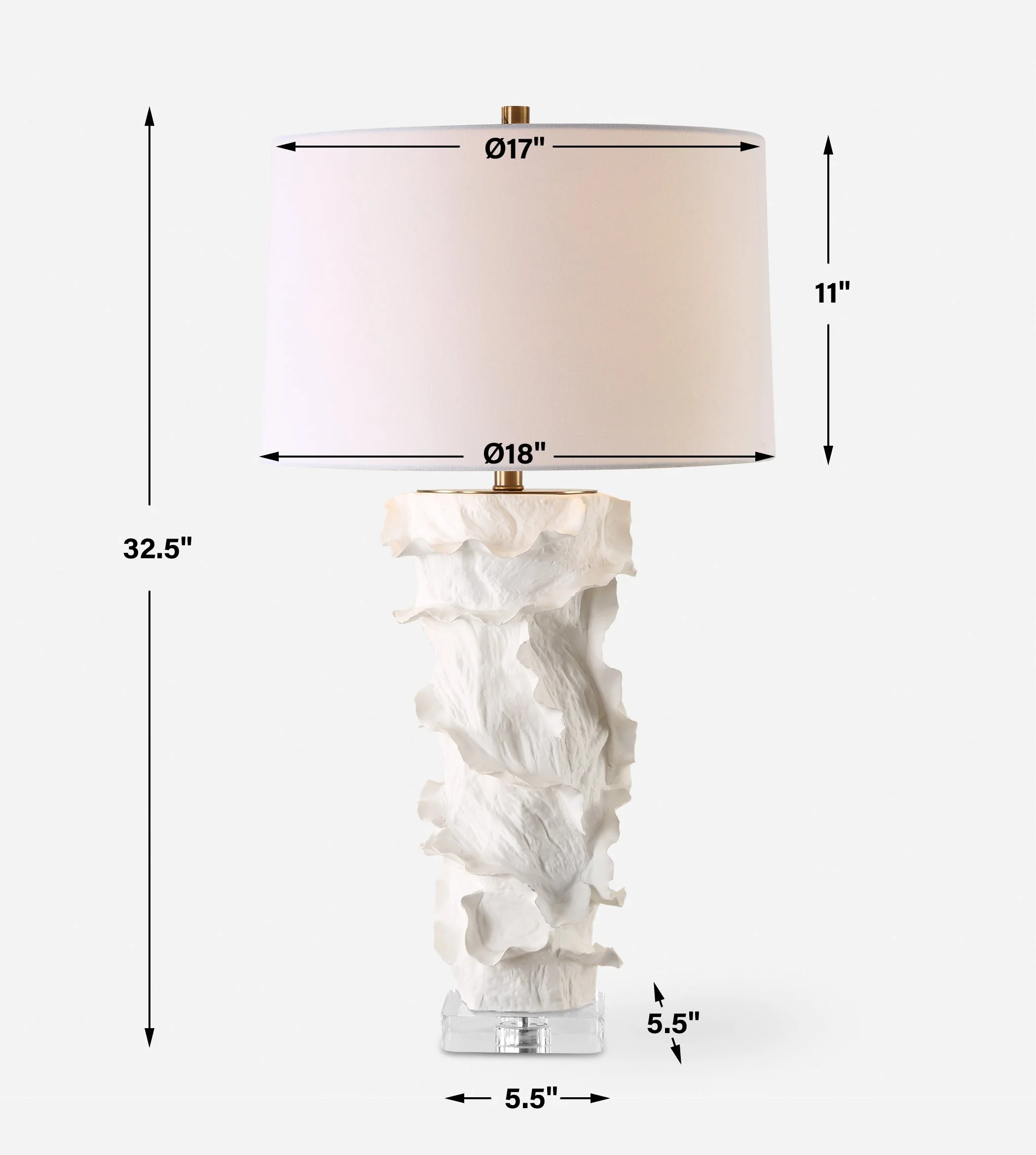 Uttermost Wisp White Table Lamp - Image 3