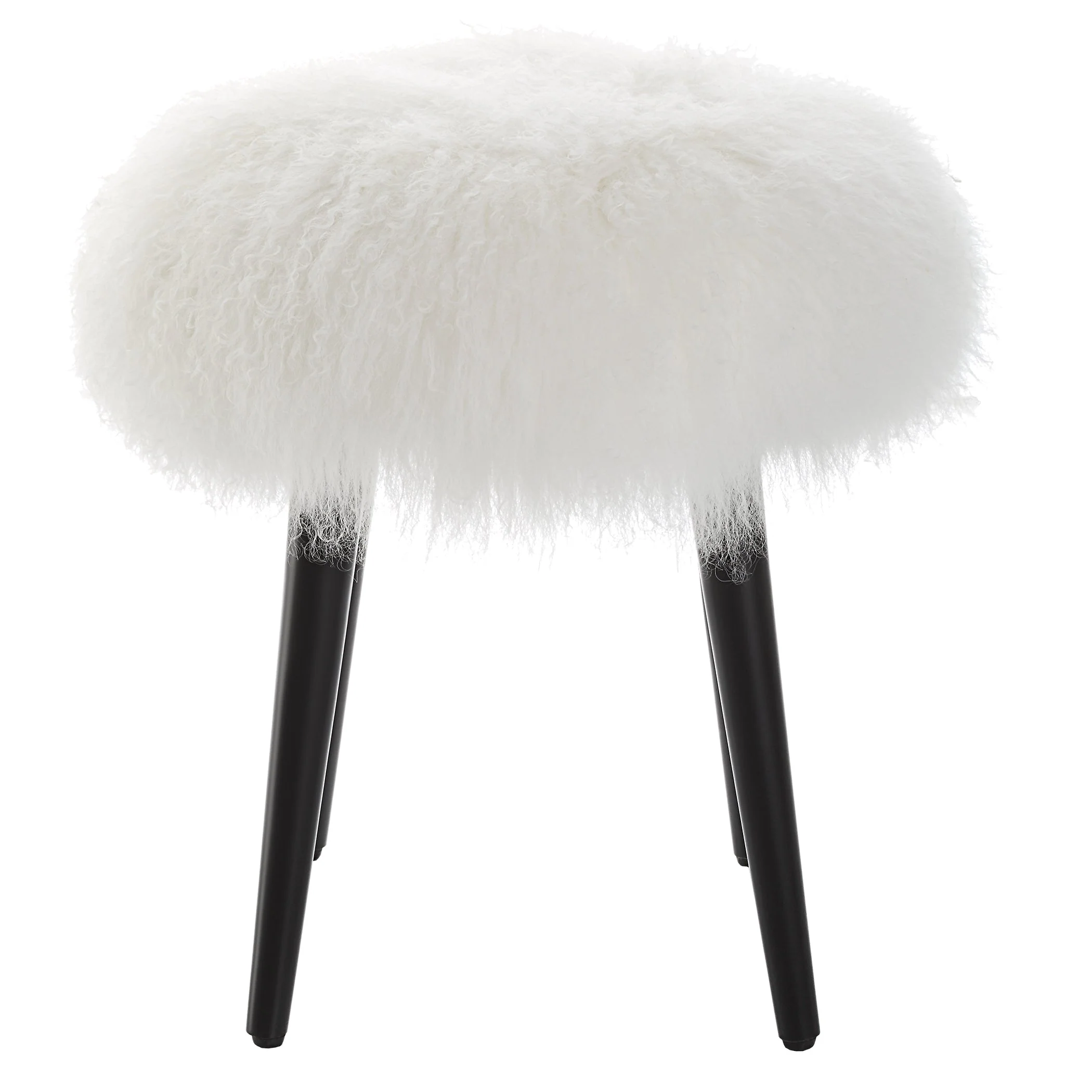 Uttermost Wooly Sheepskin Accent Stool - Image 5