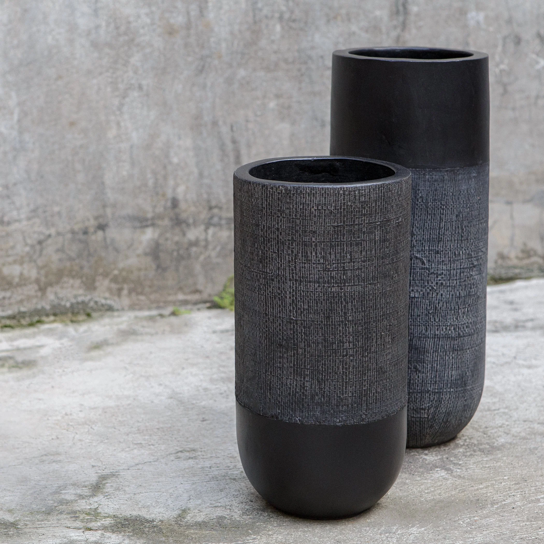 Uttermost Woven Shadow Vases, Set/2 - Image 3