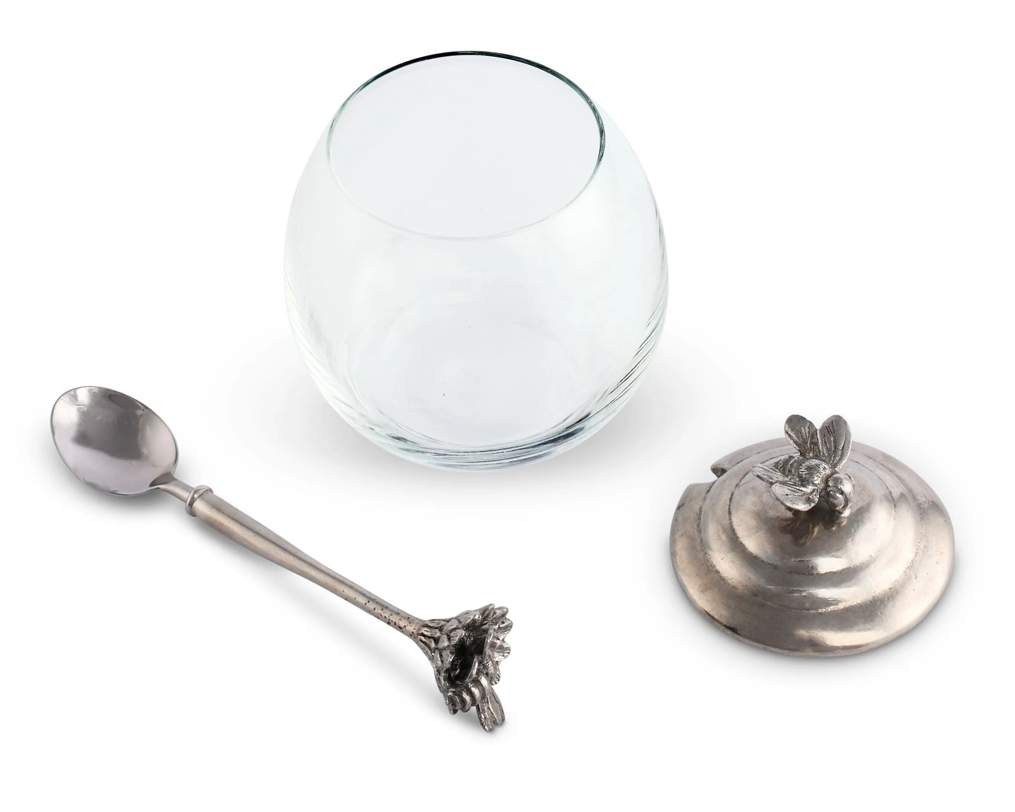Vagabond House Bee Glass Honey Pot with Spoon - Image 4