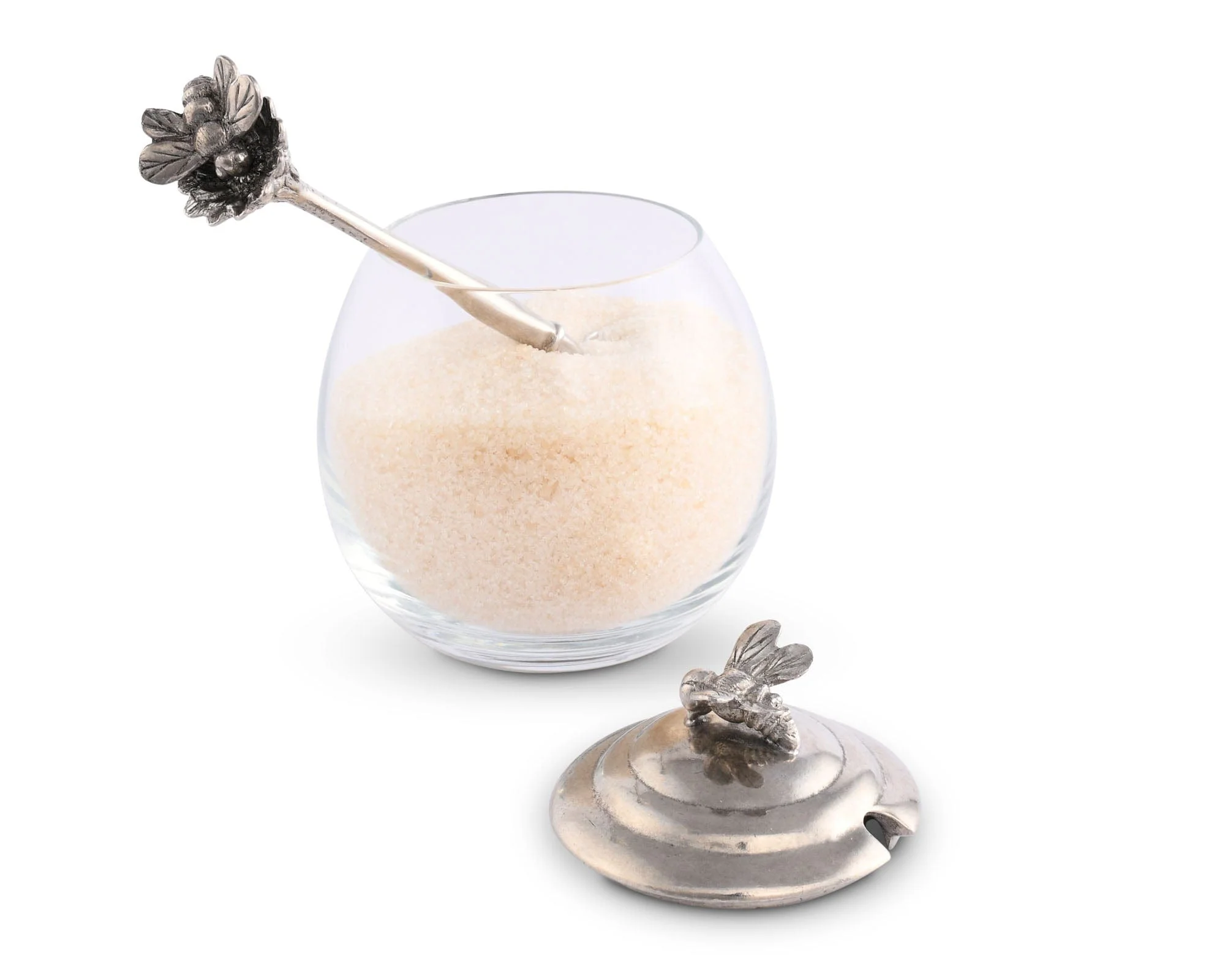 Vagabond House Bee Glass Honey Pot with Spoon - Image 5