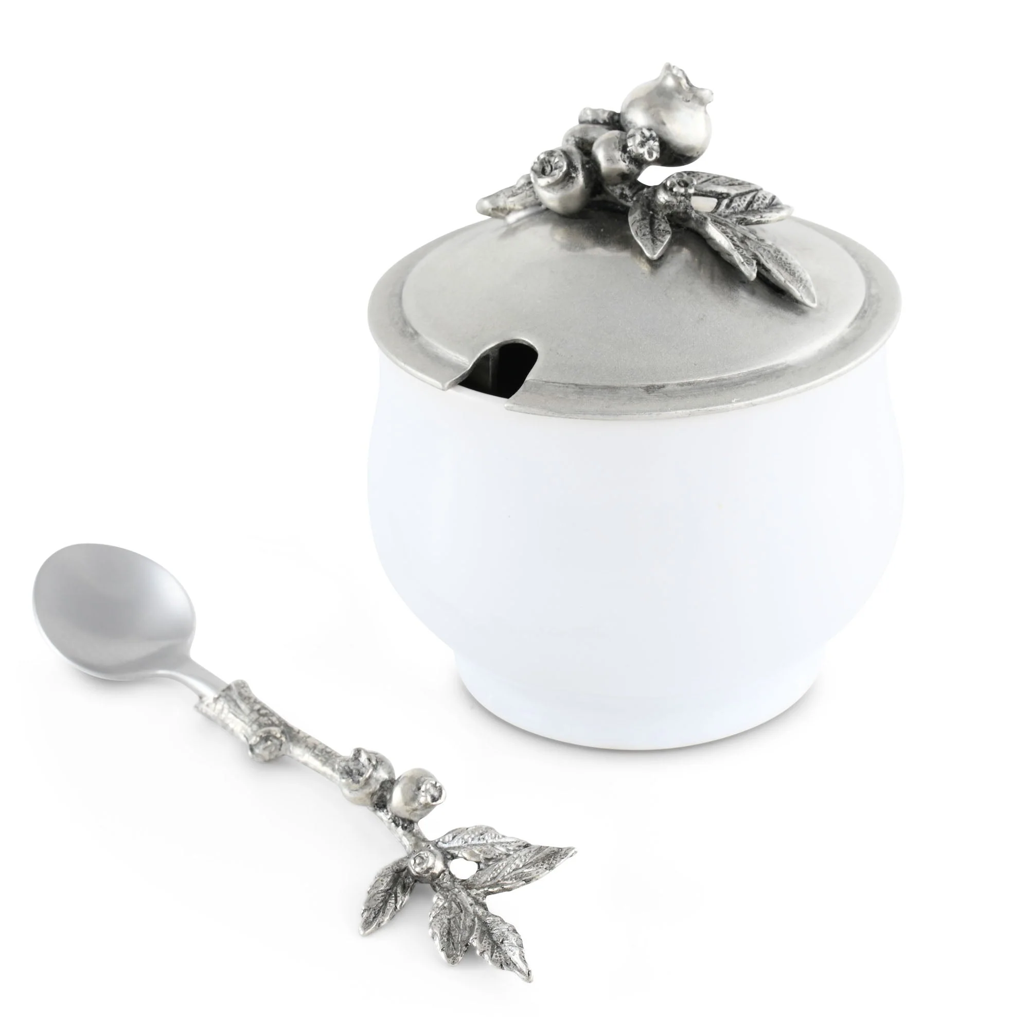 Vagabond House Blueberry Sugar Bowl and Spoon