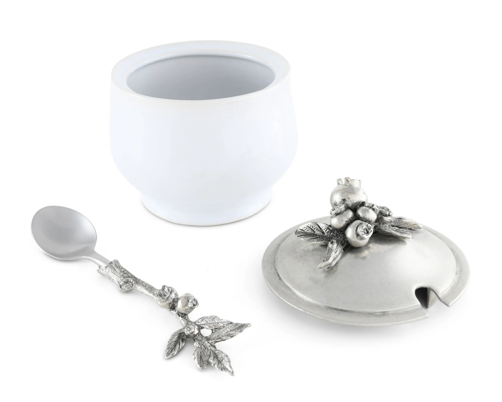 Vagabond House Blueberry Sugar Bowl and Spoon - Image 17