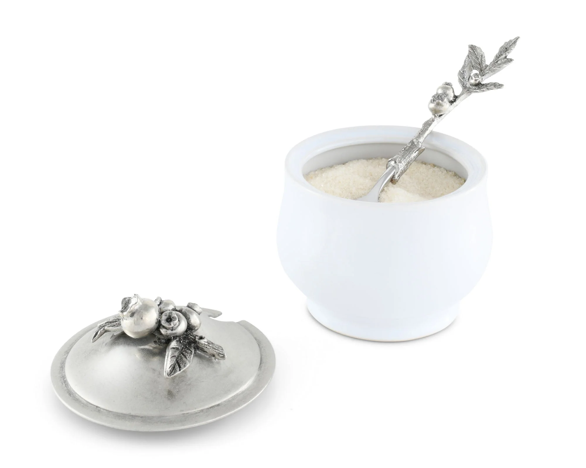 Vagabond House Blueberry Sugar Bowl and Spoon - Image 9