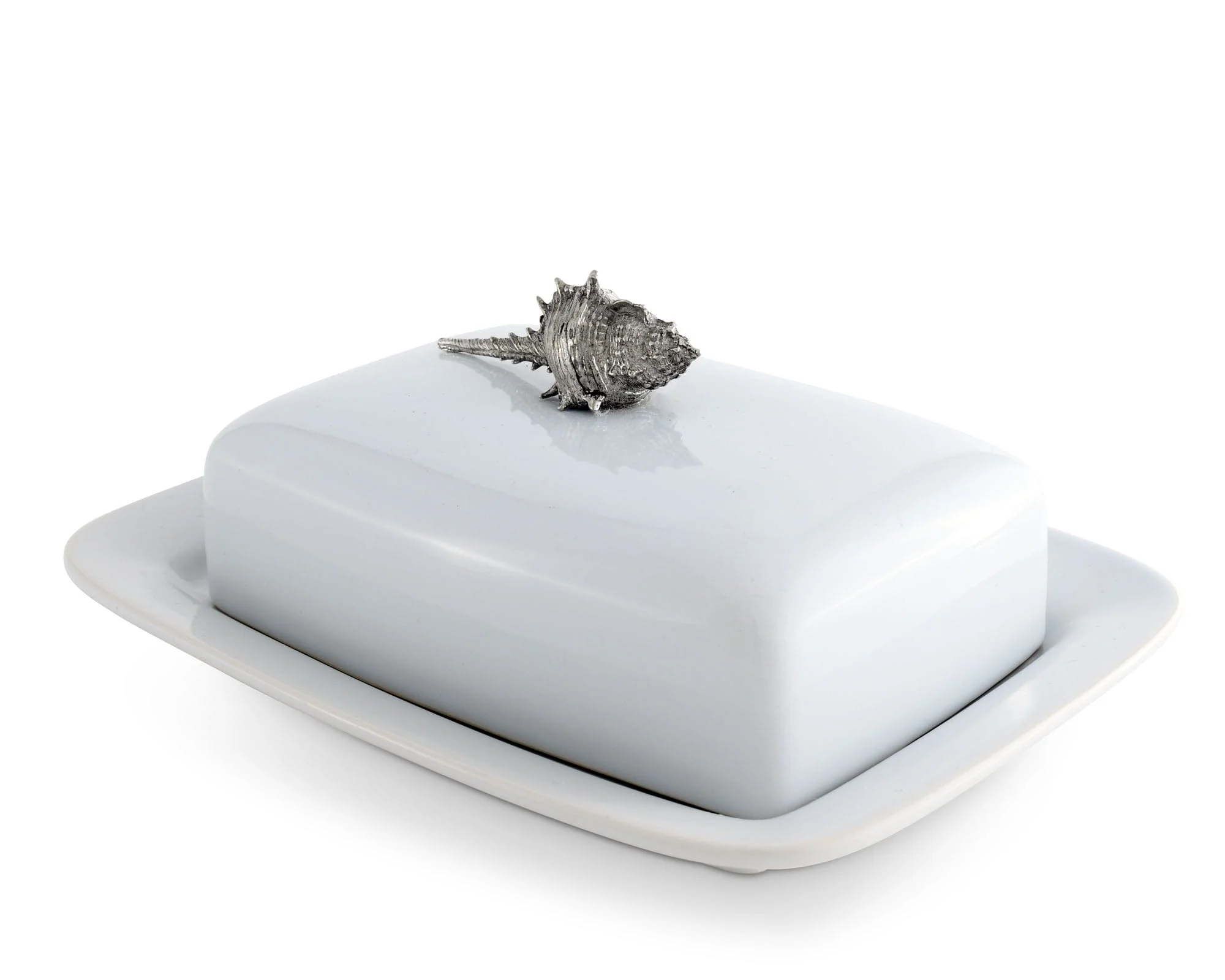 Vagabond House Conch Shell Stoneware Butter Dish - Image 2