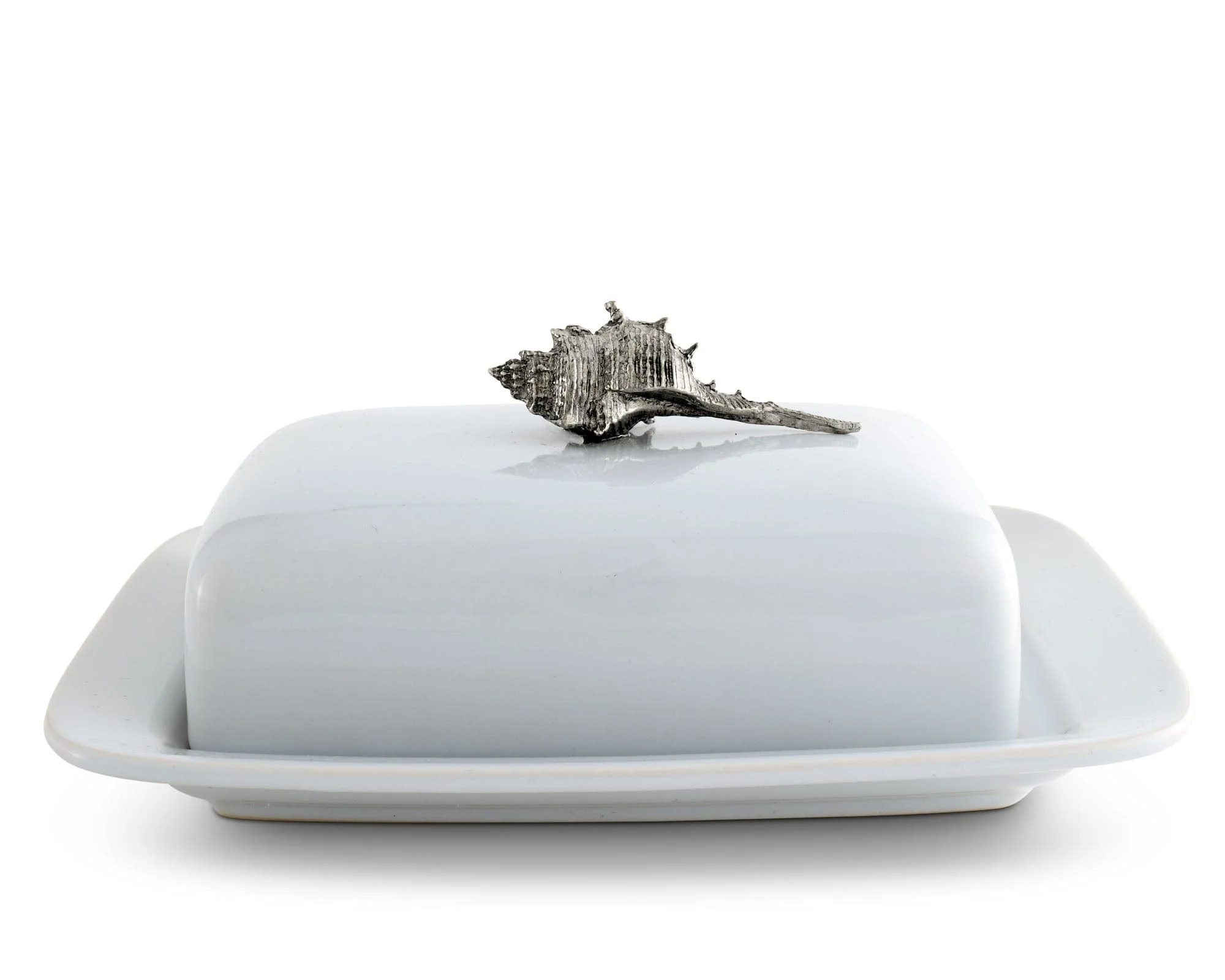 Vagabond House Conch Shell Stoneware Butter Dish - Image 6