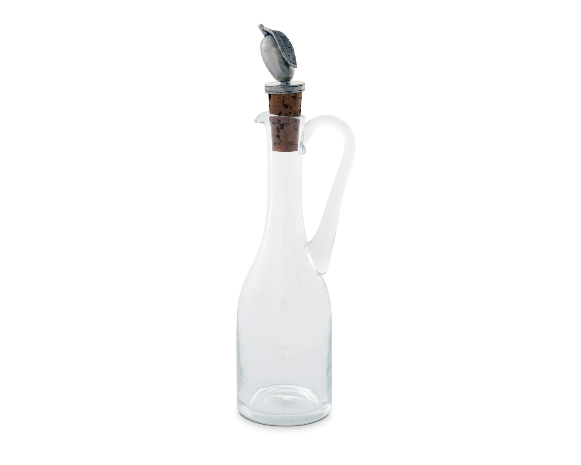 Vagabond House Cruet Bottle With Pewter Olive Head Cork Stopper