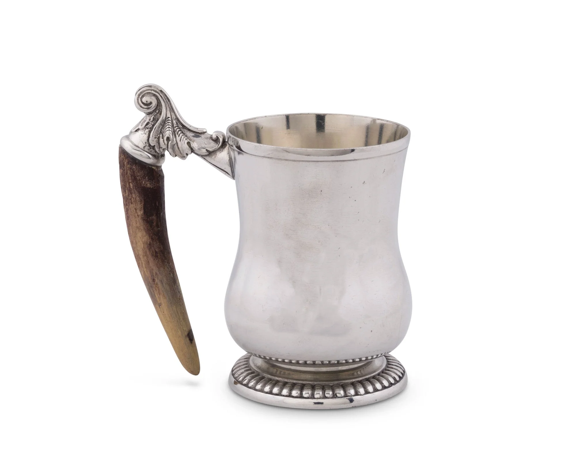 Vagabond House Curved English Mug - Antler Handle
