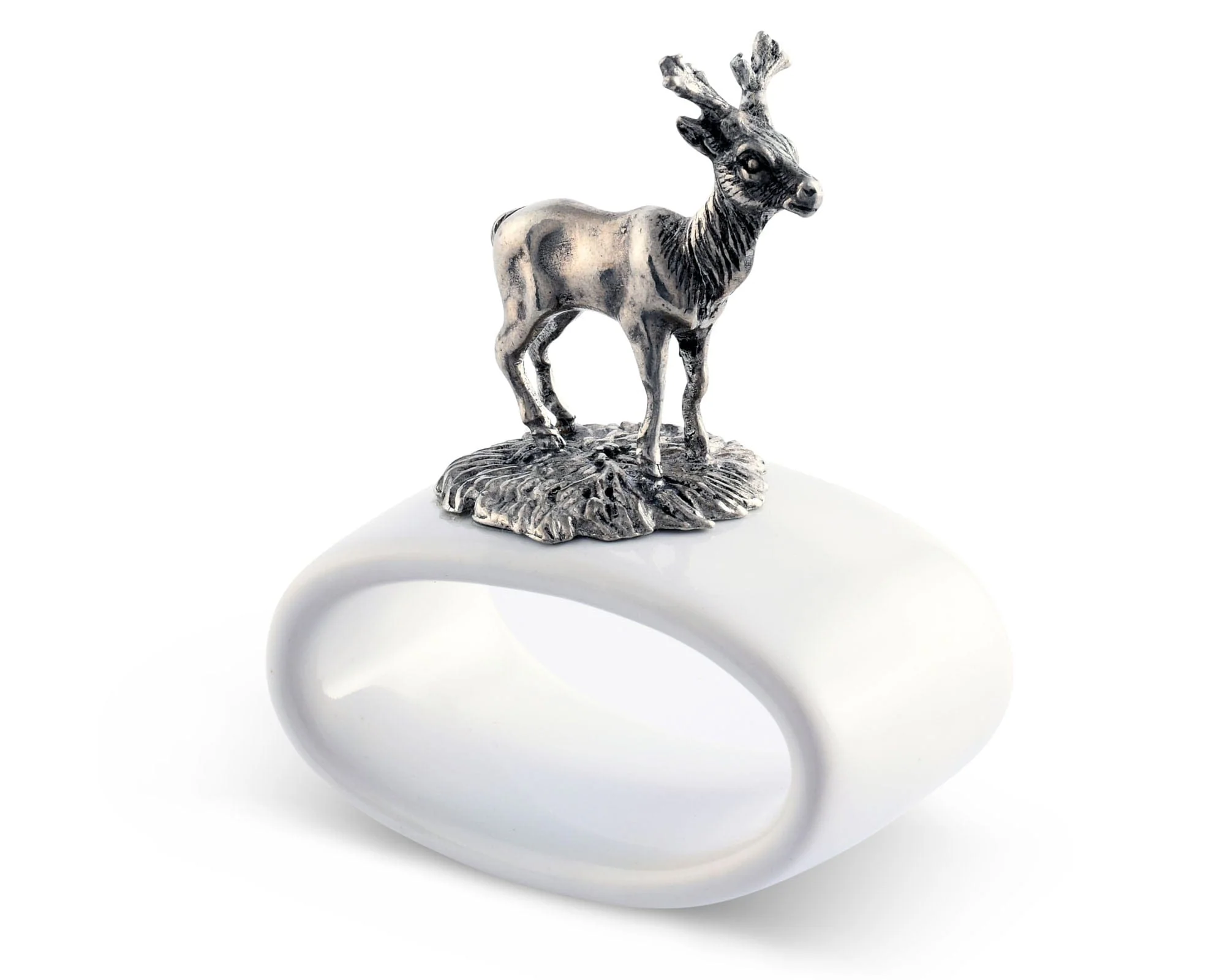 Vagabond House Deer Stoneware Napkin Ring - Image 3