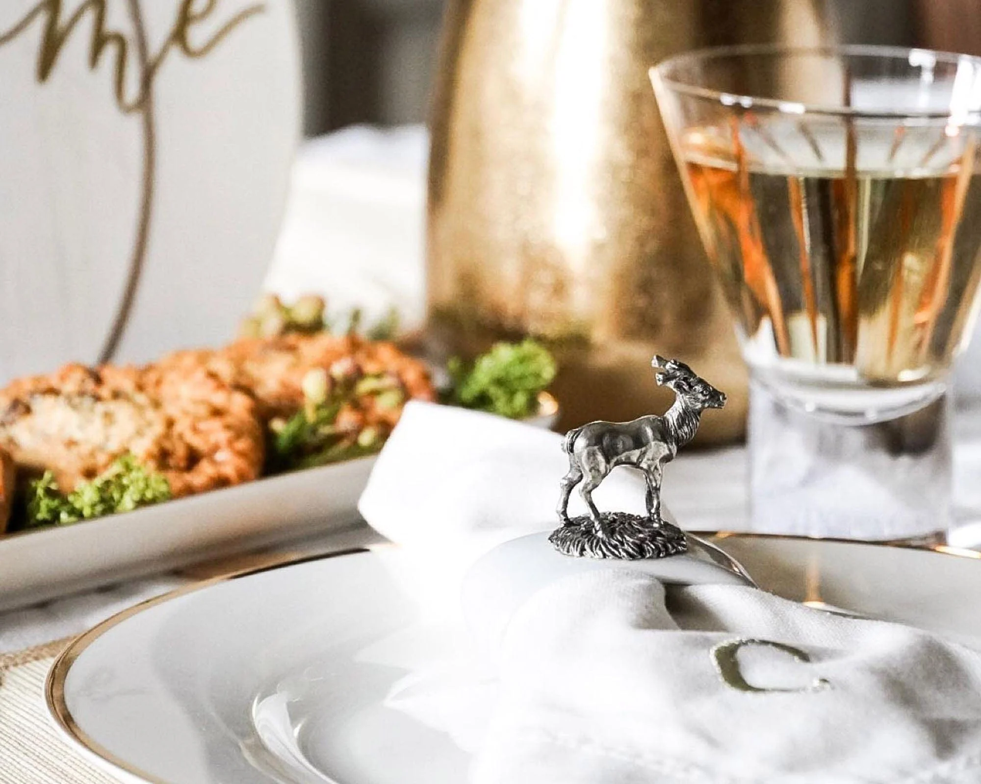 Vagabond House Deer Stoneware Napkin Ring - Image 4