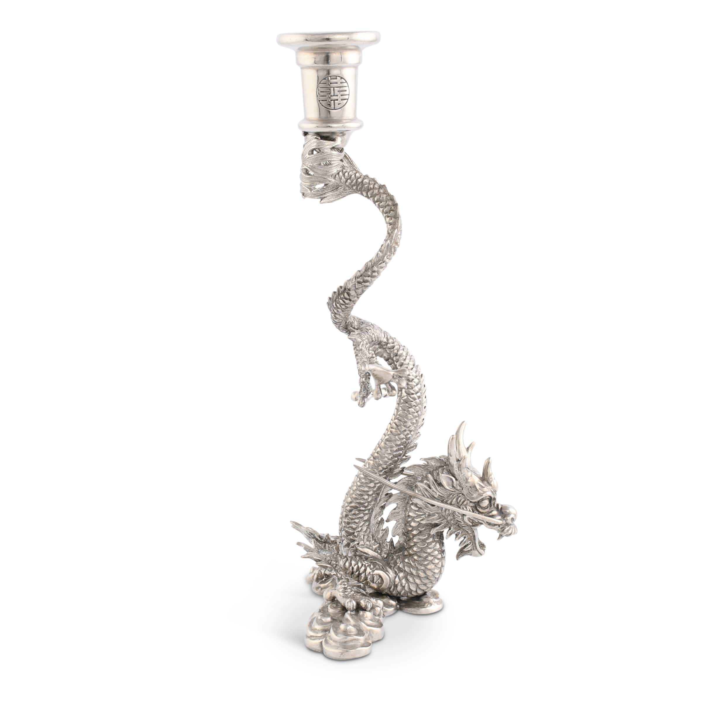 Vagabond House Dragon Pewter Candlestick - Image 10