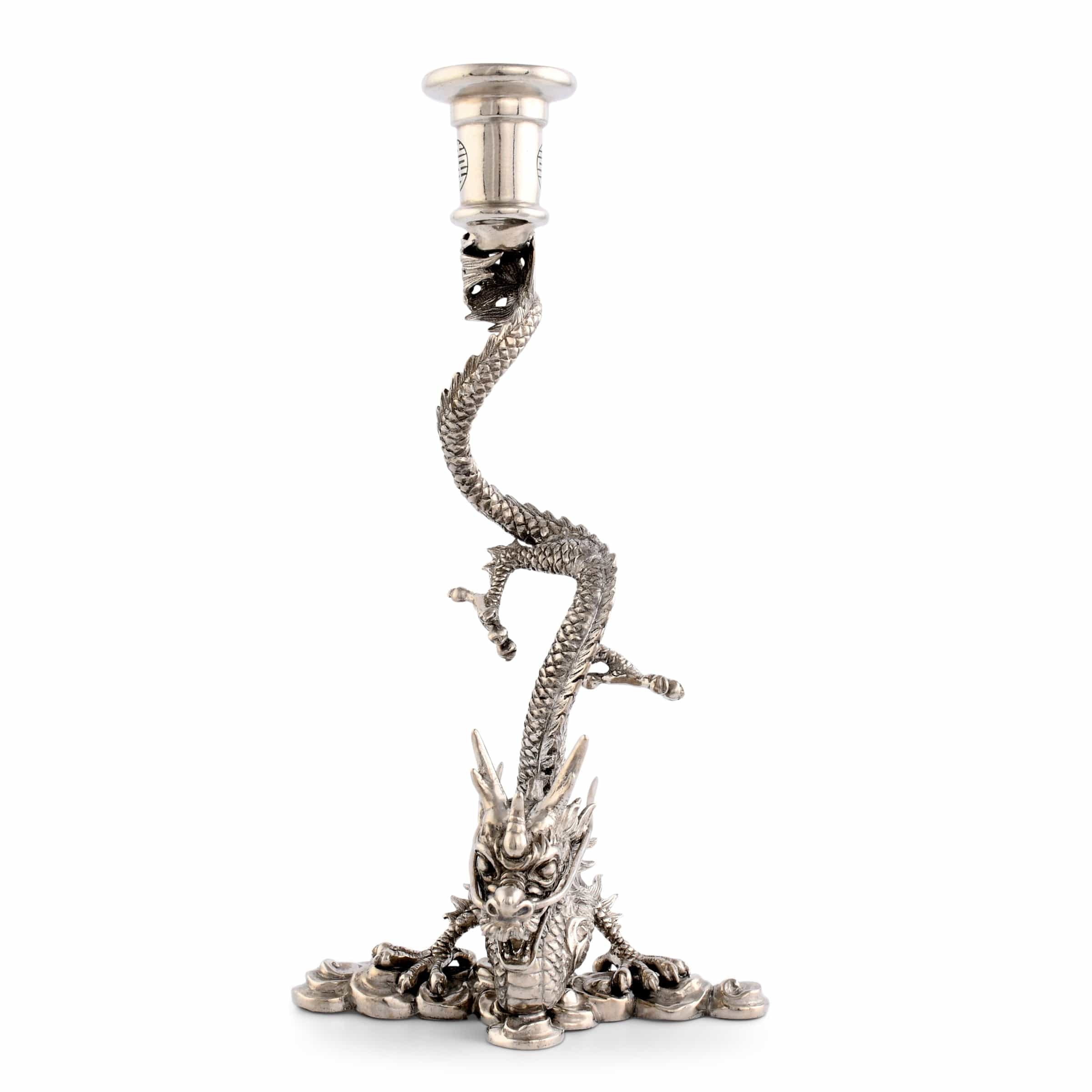 Vagabond House Dragon Pewter Candlestick - Image 12