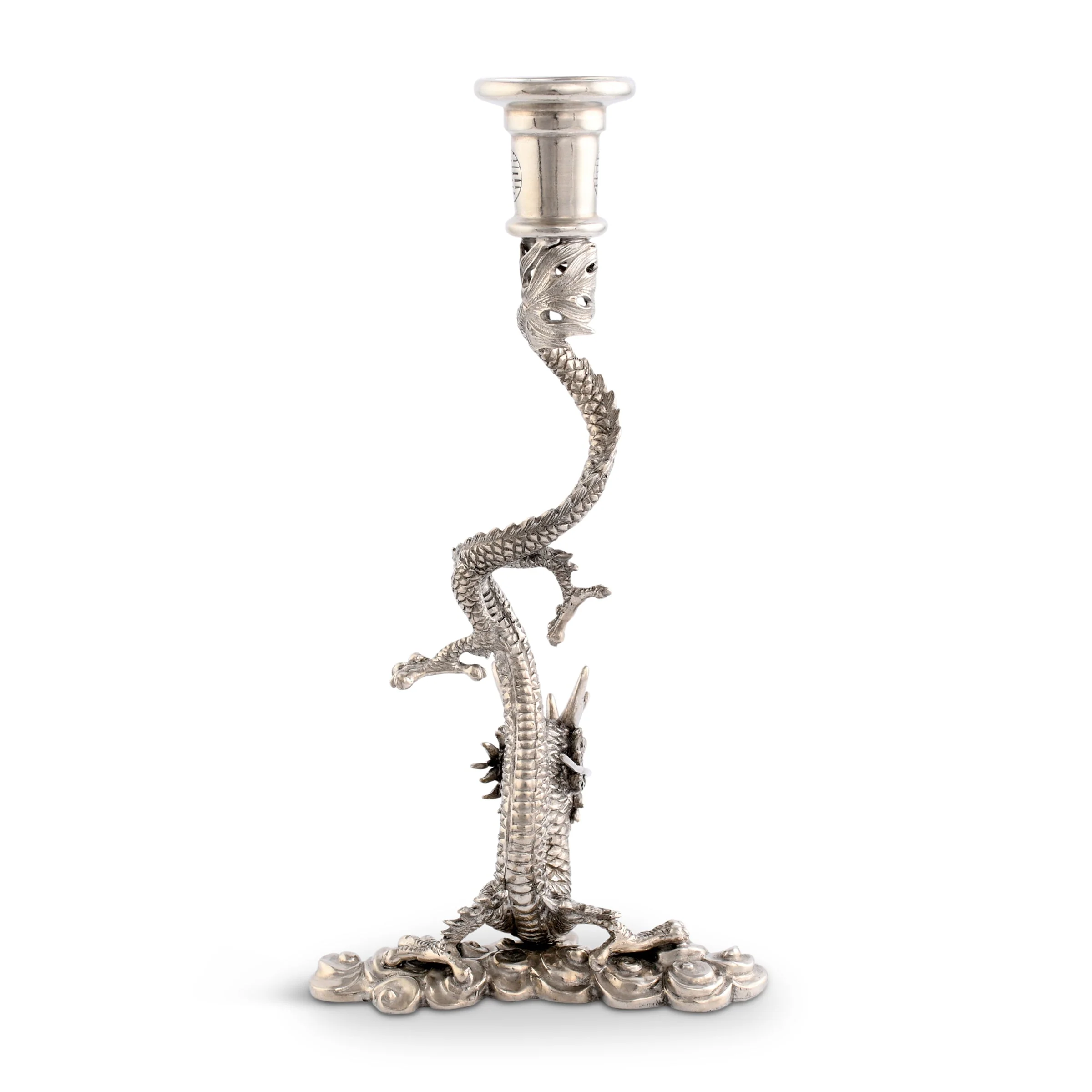 Vagabond House Dragon Pewter Candlestick - Image 3