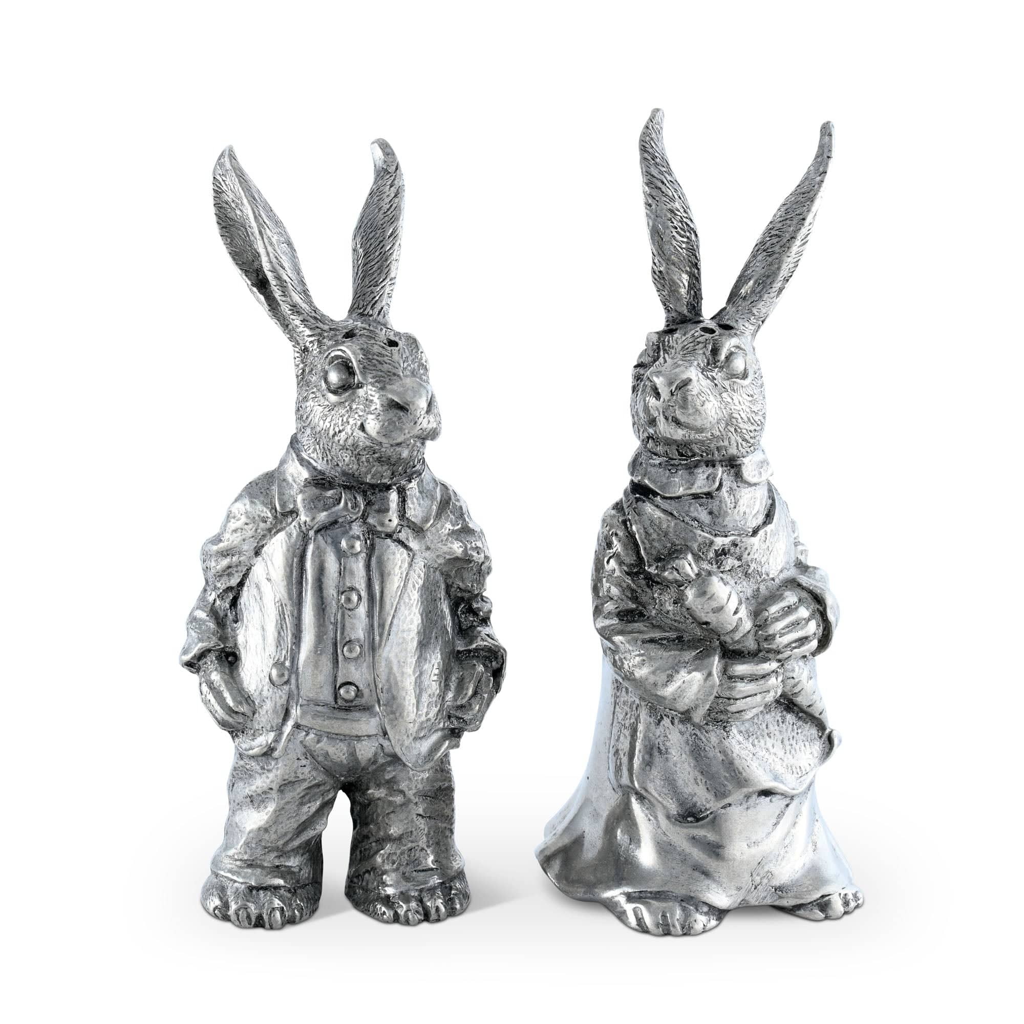 Vagabond House Dressed Rabbits Salt & Pepper Set