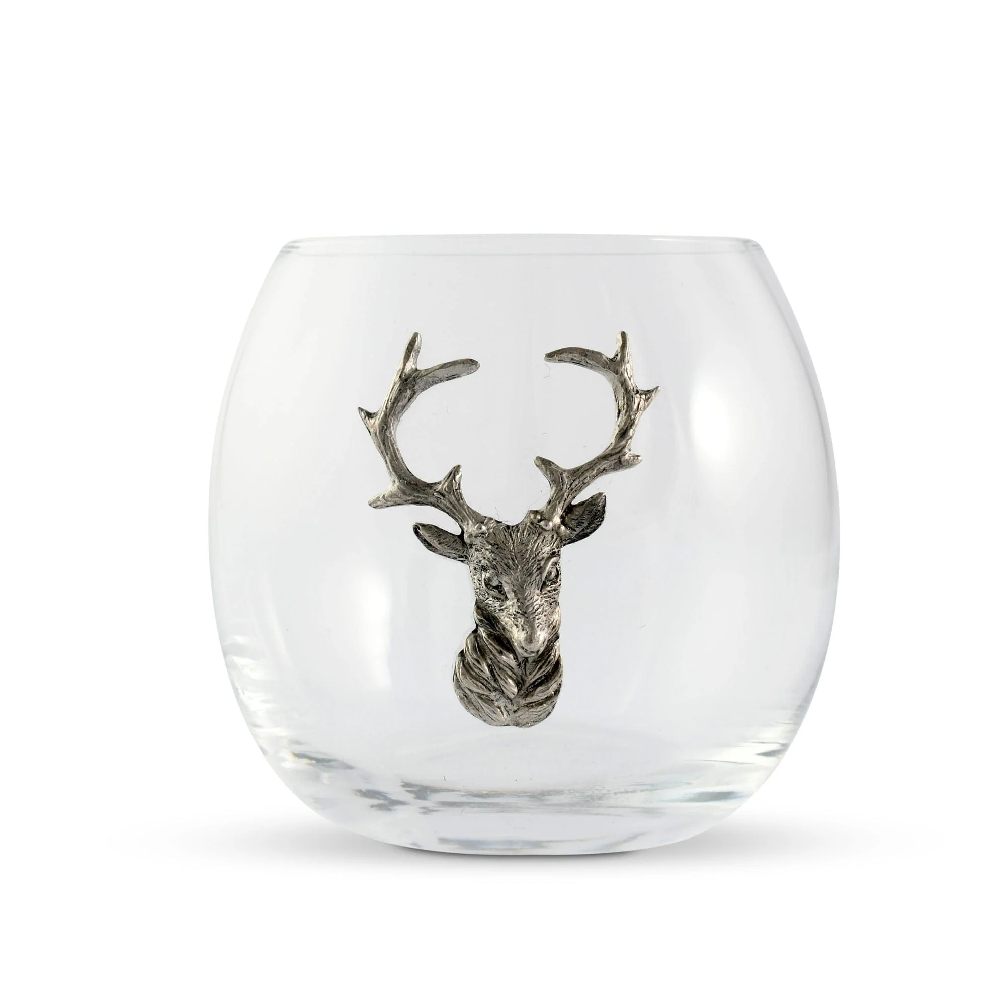 Vagabond House Elk / Deer Stemless Wine Glass - Image 4