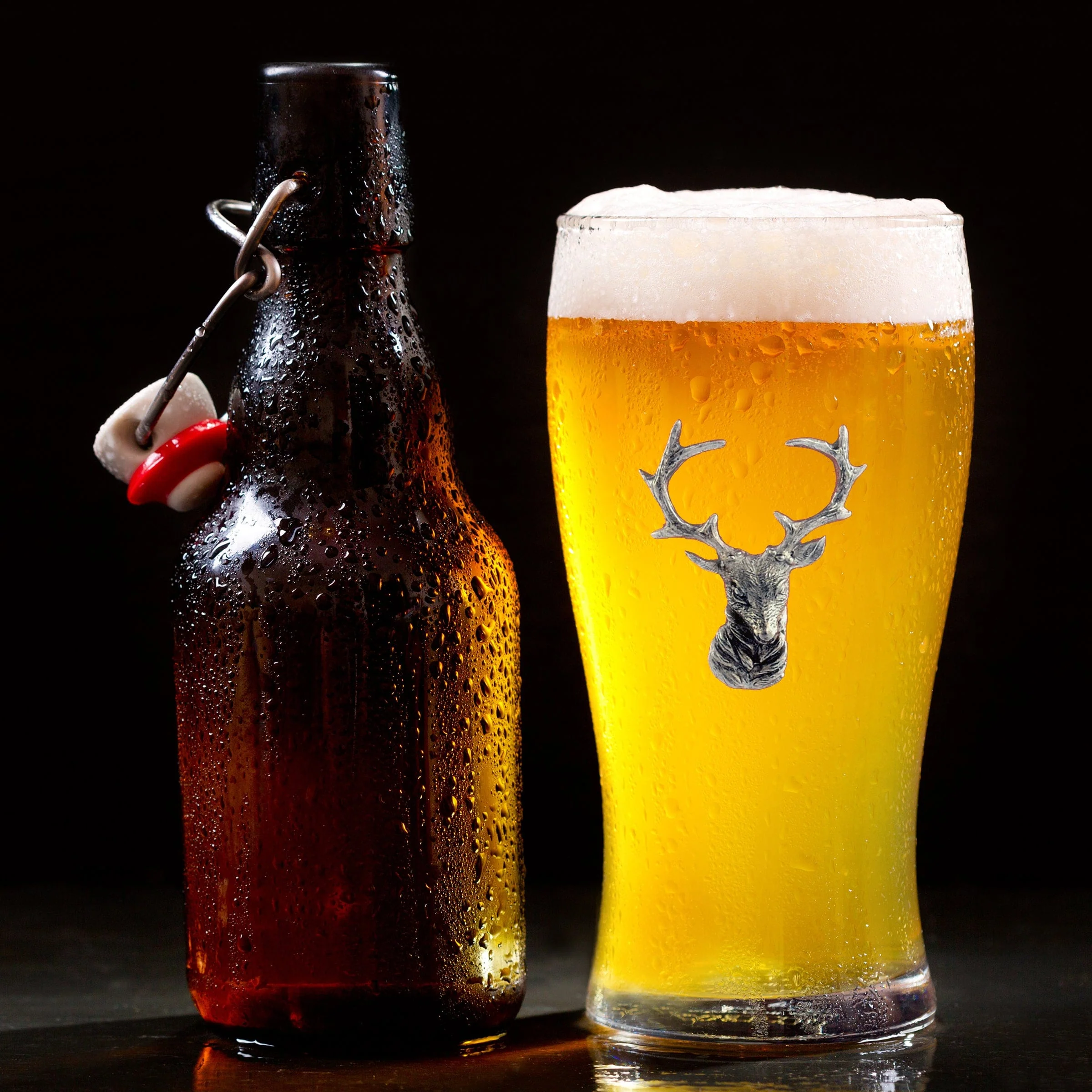 Vagabond House Elk Head Beer Glass - Image 5