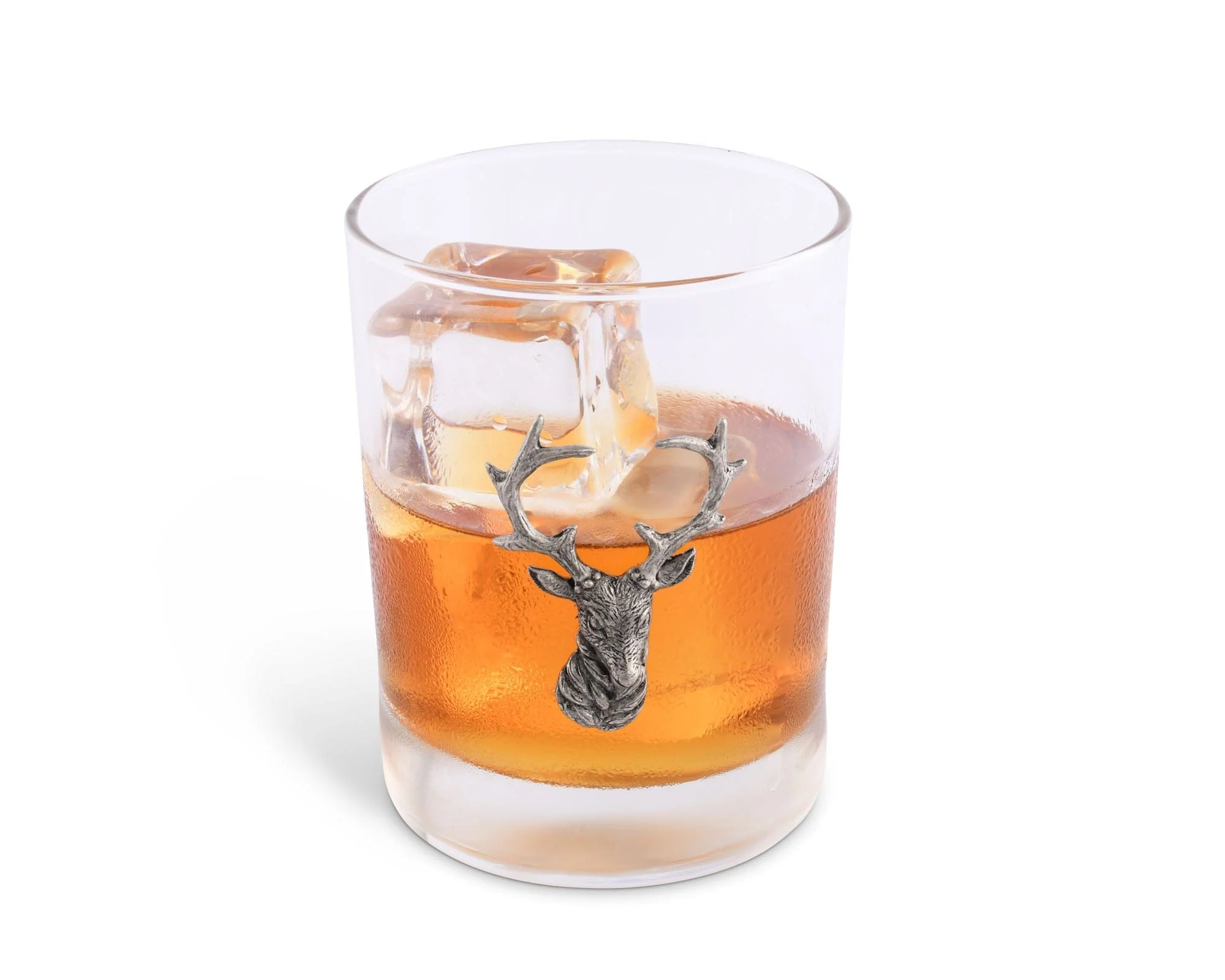 Vagabond House Elk Head Double Old Fashion Bar Glass - Image 2