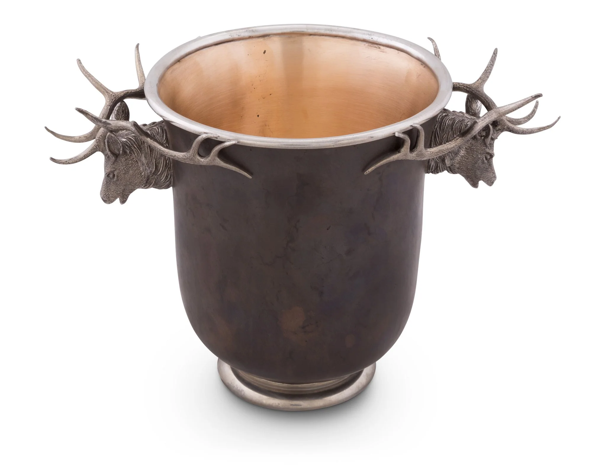 Vagabond House Elk Head Handle Bronze Ice Bucket - Image 4