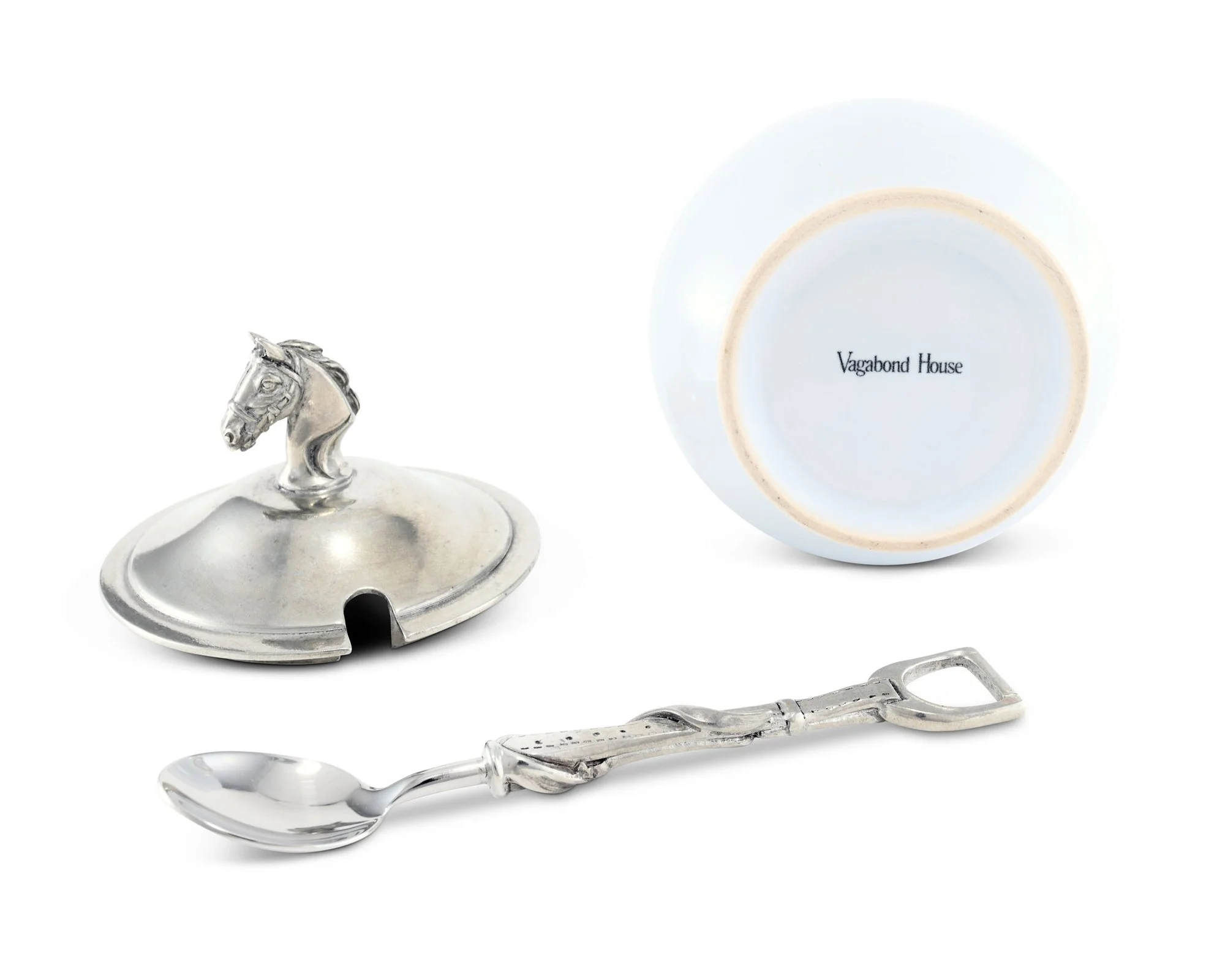 Vagabond House Equestrian Sugar Bowl And Spoon - Image 3
