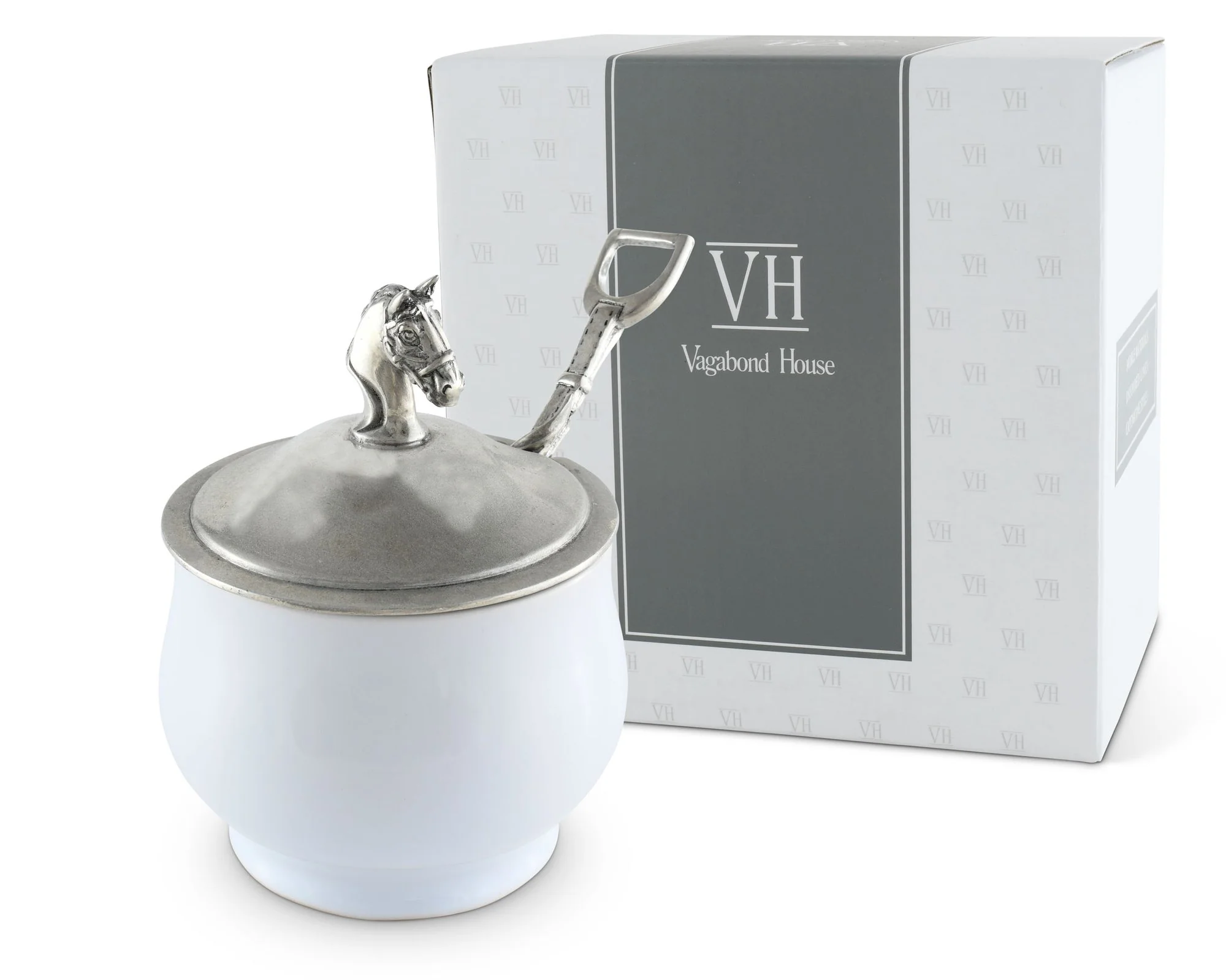 Vagabond House Equestrian Sugar Bowl And Spoon - Image 4