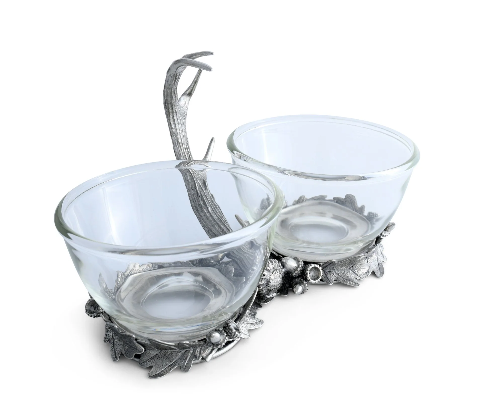 Vagabond House Fallen Antler Double Glass Dip Bowl - Image 3