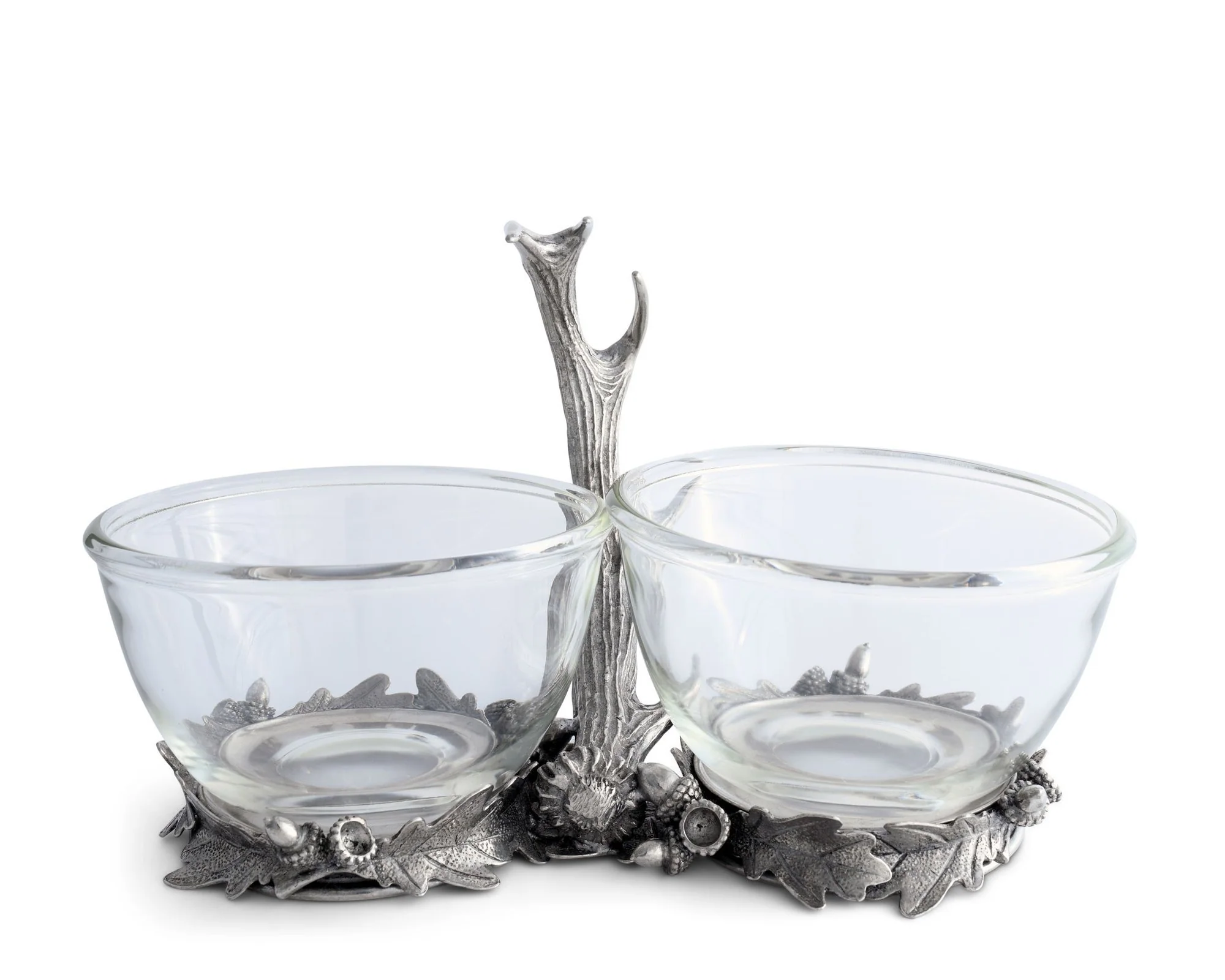 Vagabond House Fallen Antler Double Glass Dip Bowl - Image 4