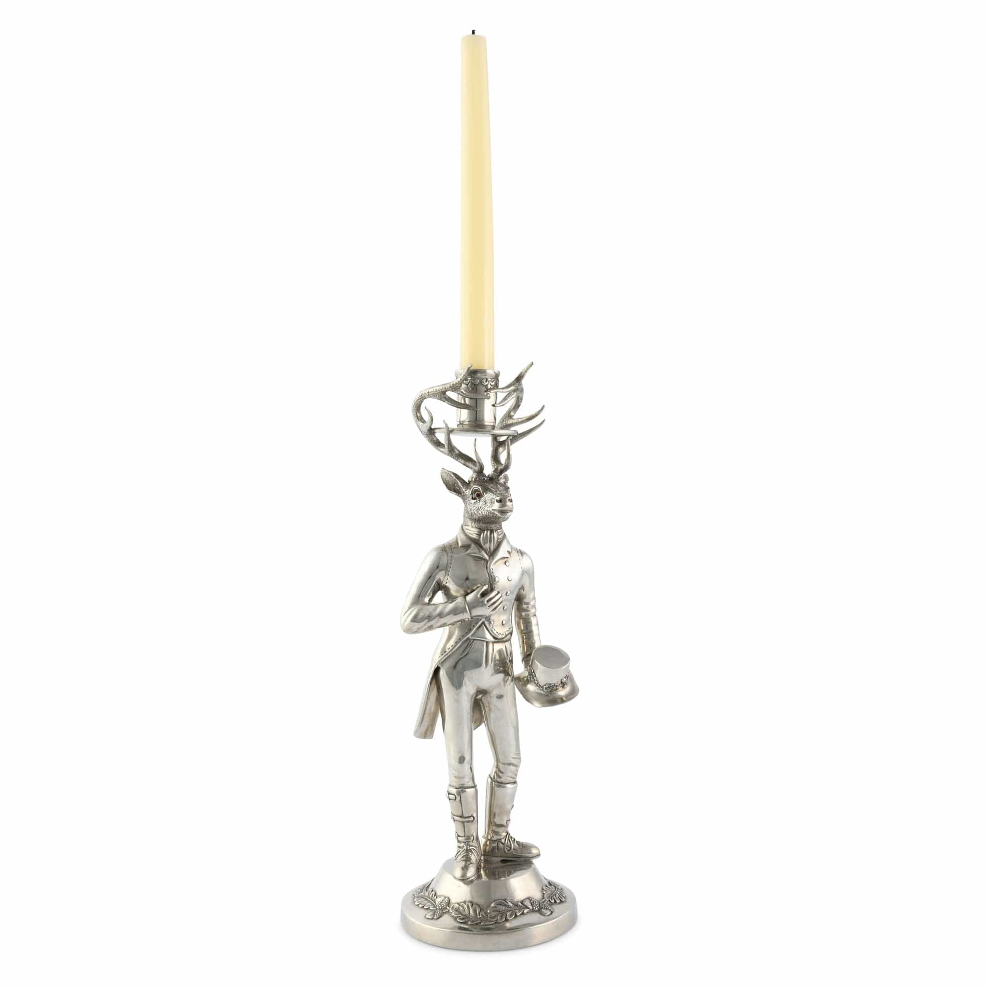 Vagabond House Gentleman Elk Tall Candlestick - Image 3