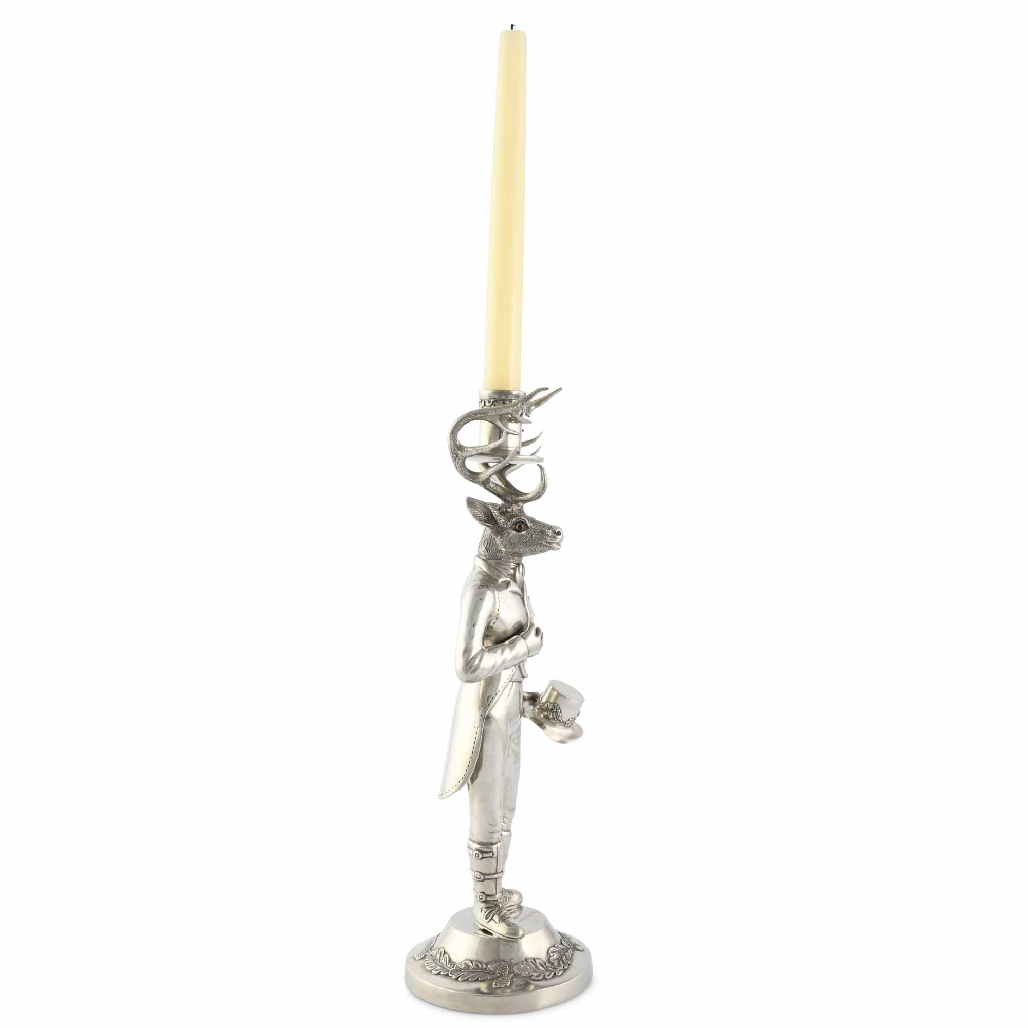 Vagabond House Gentleman Elk Tall Candlestick - Image 4