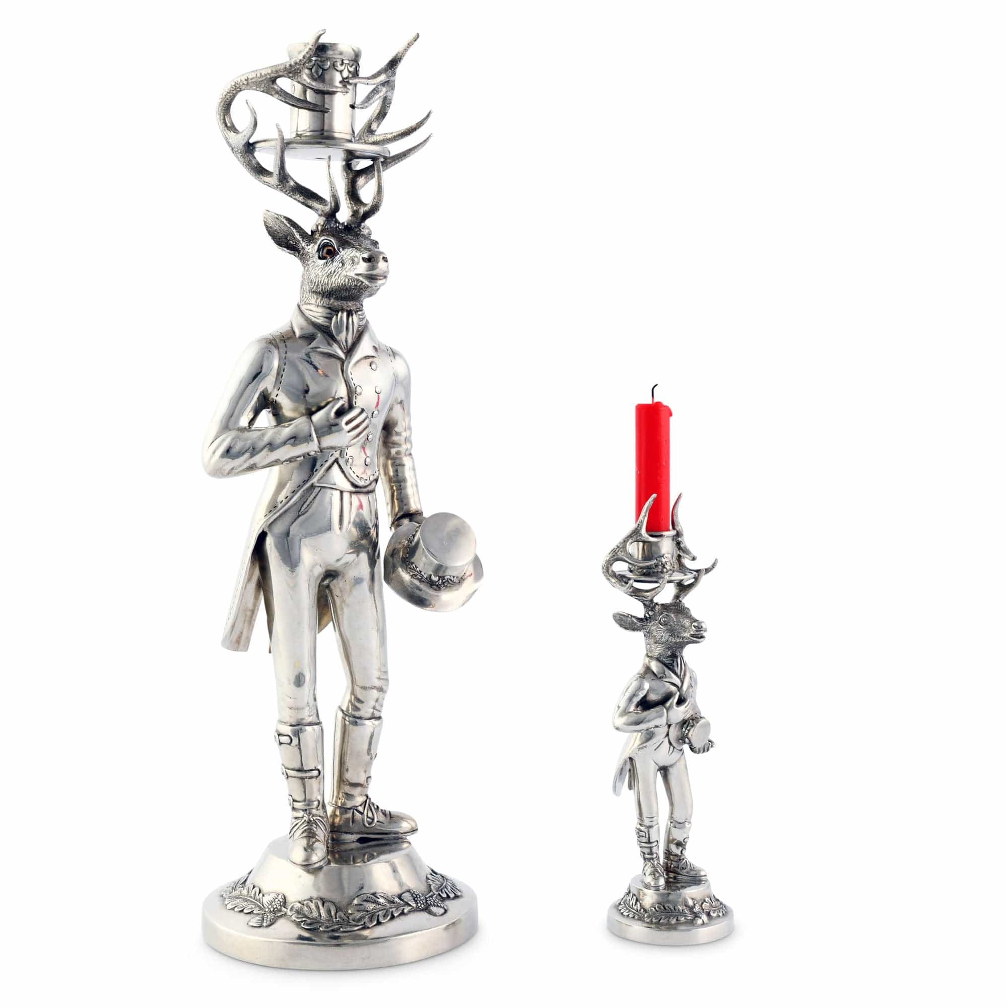 Vagabond House Gentleman Elk Tall Candlestick - Image 5