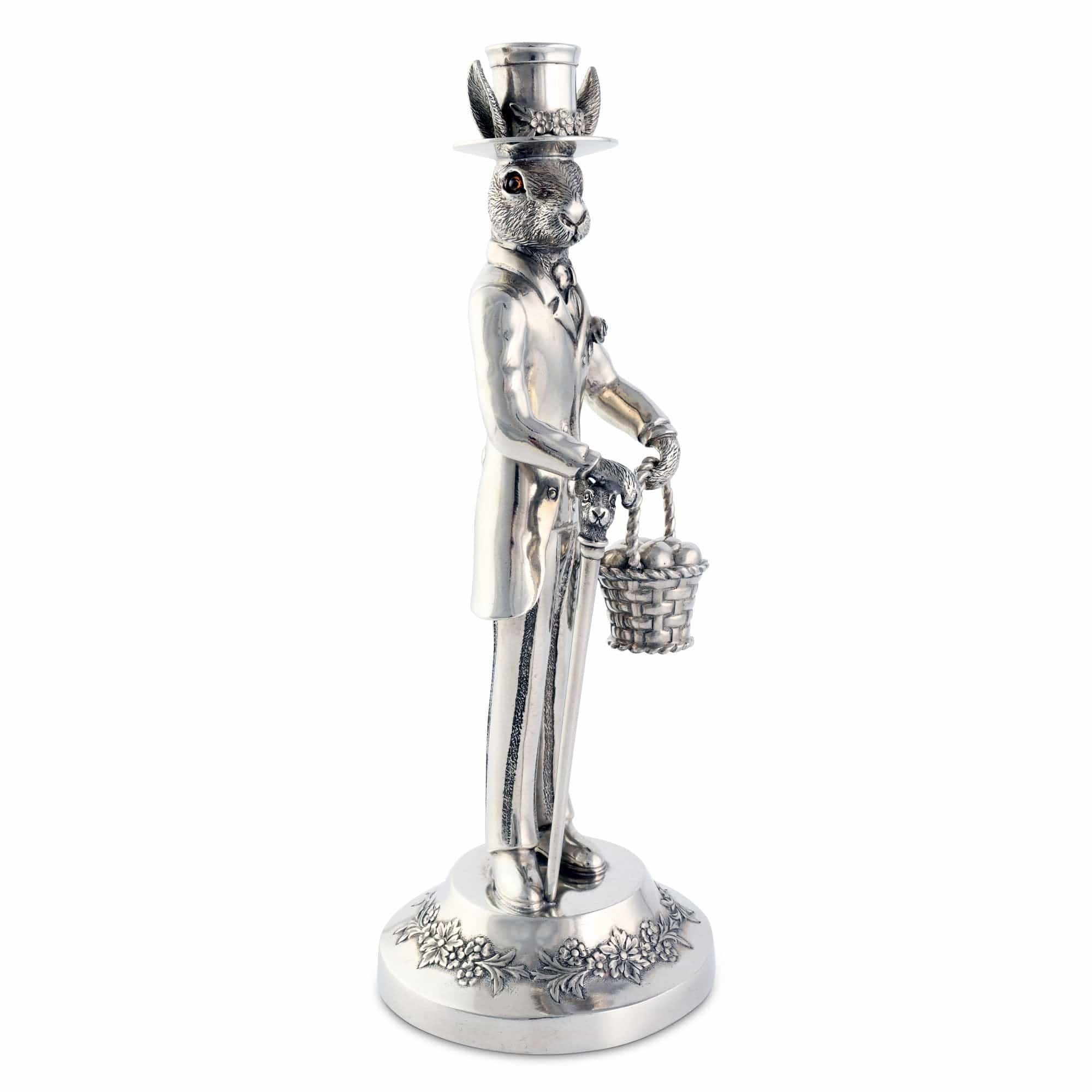 Vagabond House Gentleman Hare Tall Candlestick