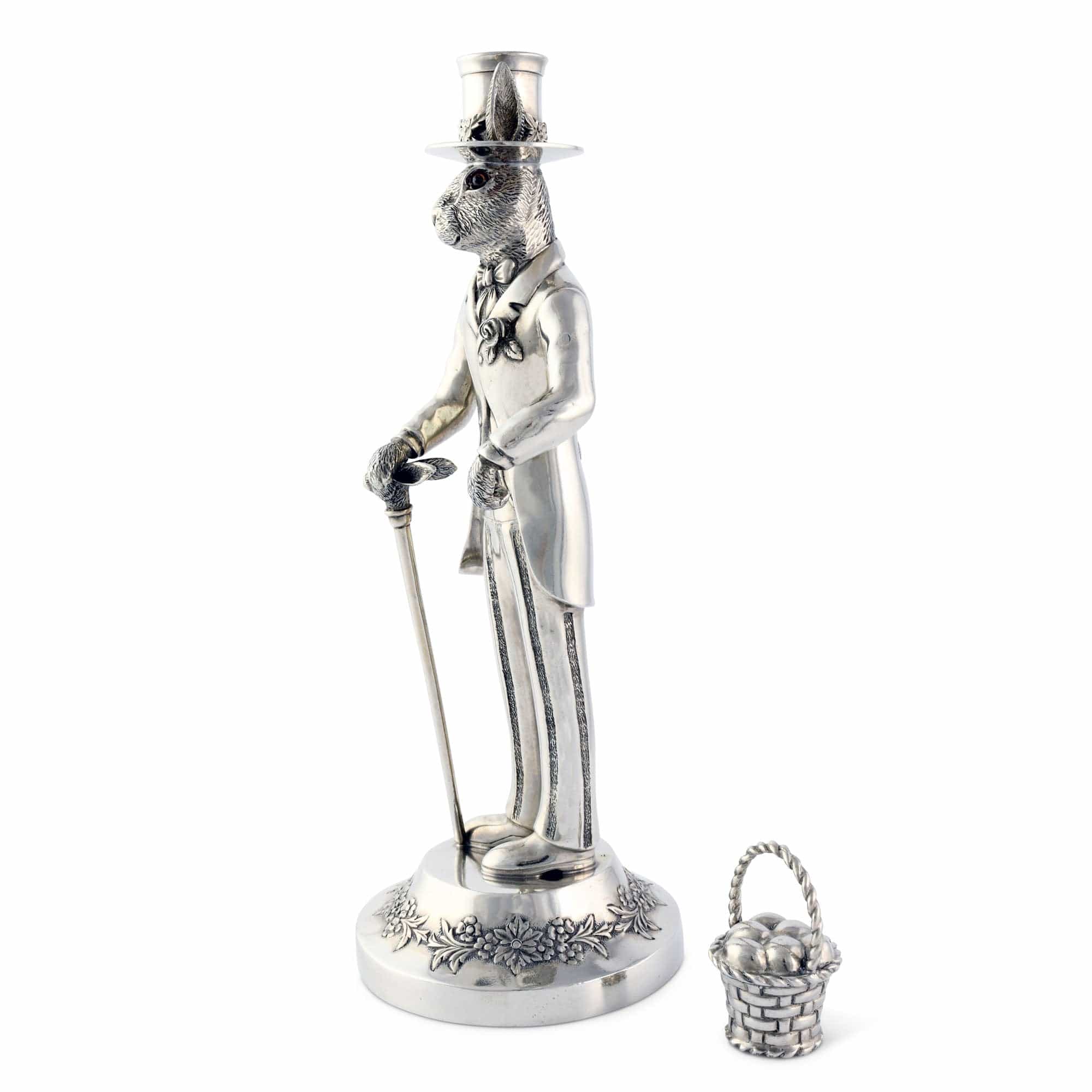 Vagabond House Gentleman Hare Tall Candlestick - Image 2