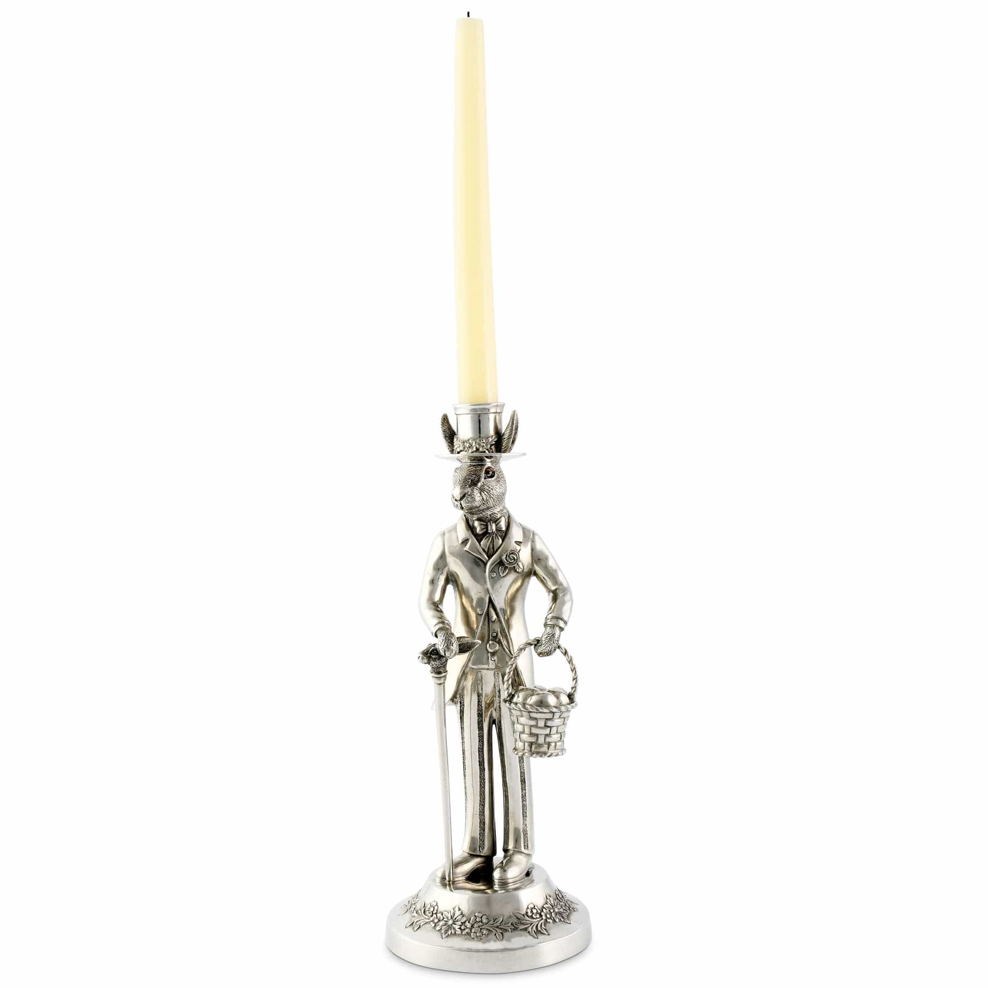 Vagabond House Gentleman Hare Tall Candlestick - Image 3