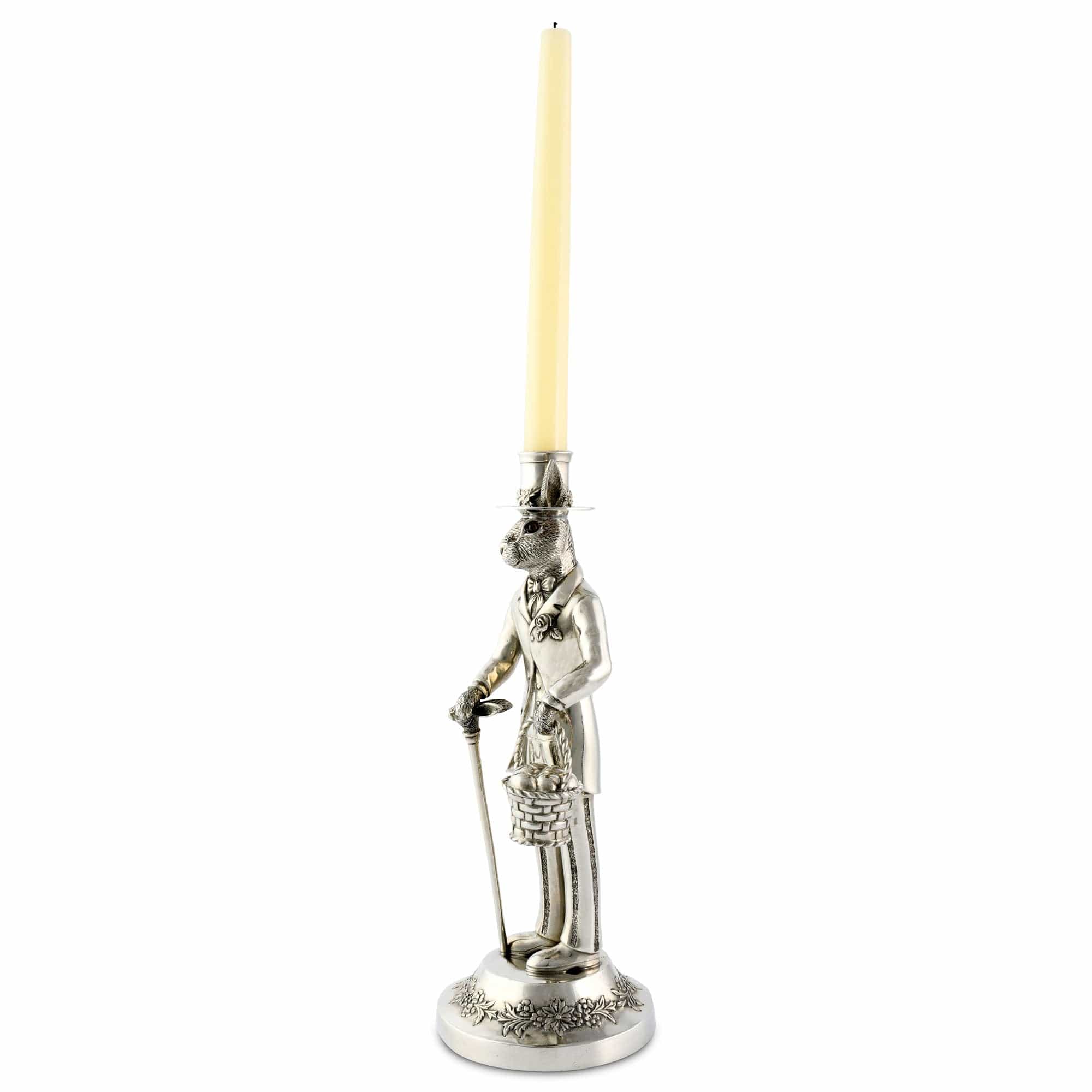 Vagabond House Gentleman Hare Tall Candlestick - Image 4