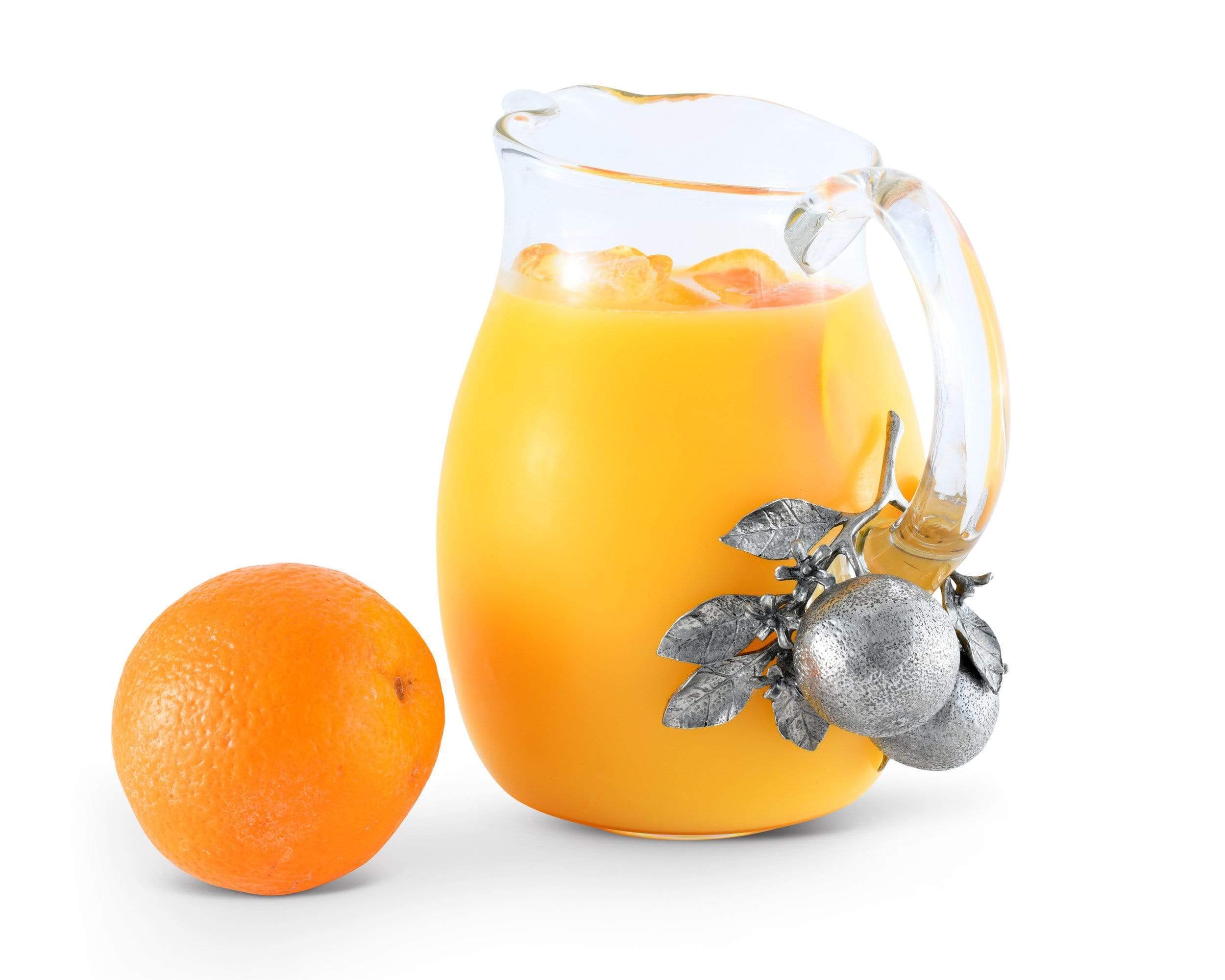 Vagabond House Glass Pitcher - Orange Blooms