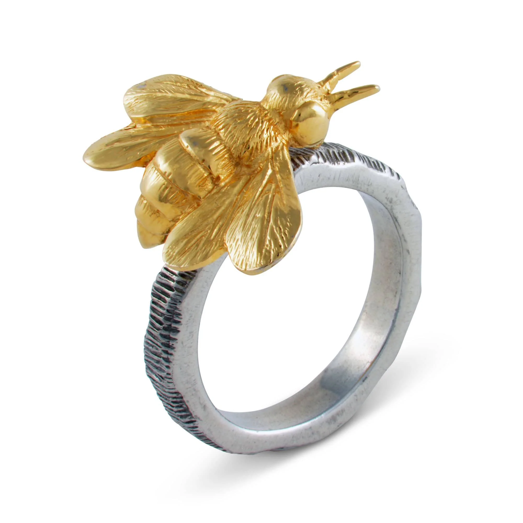Vagabond House Gold Bee Napkin Ring