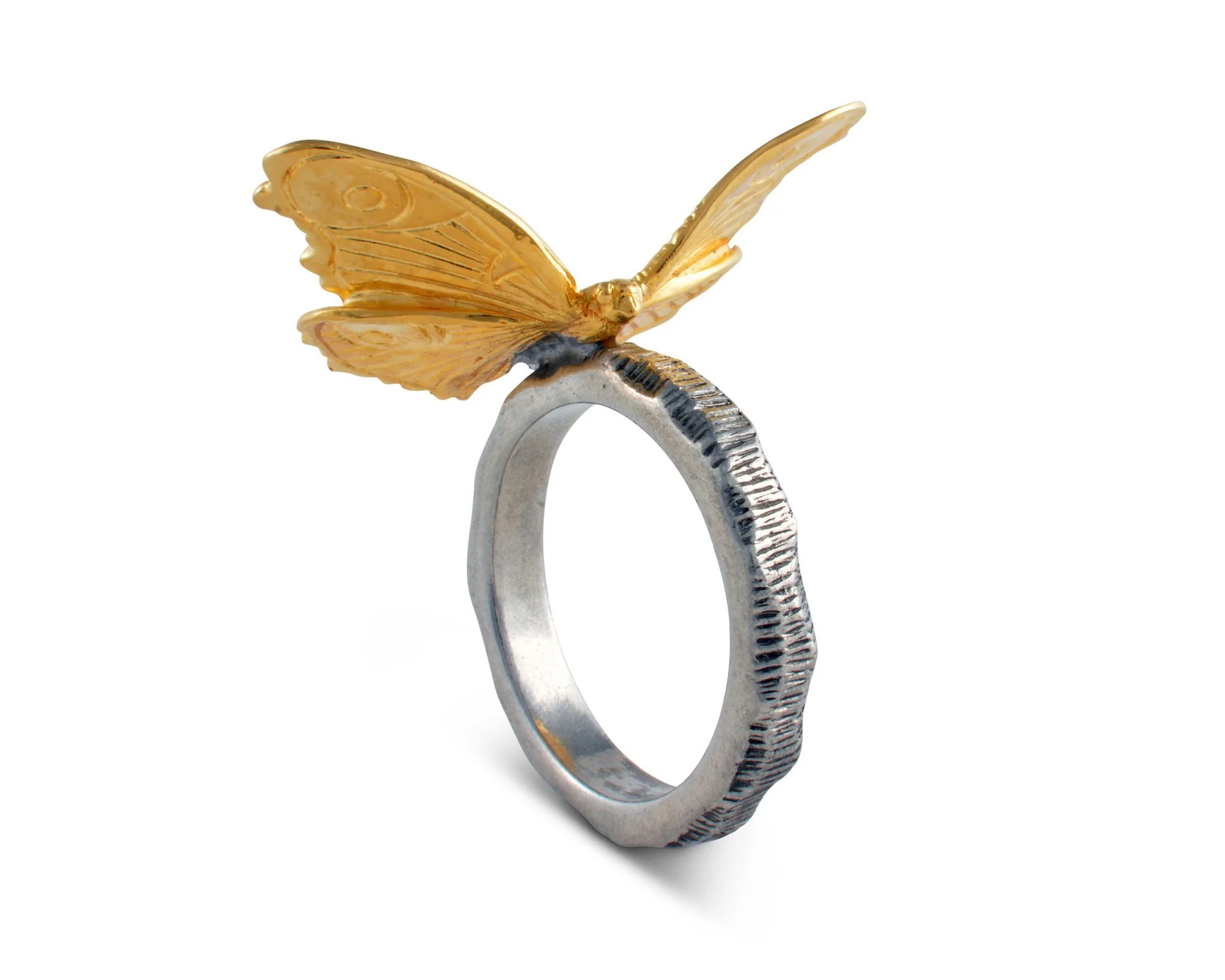 Vagabond House Gold Butterfly Napkin Ring - Image 2