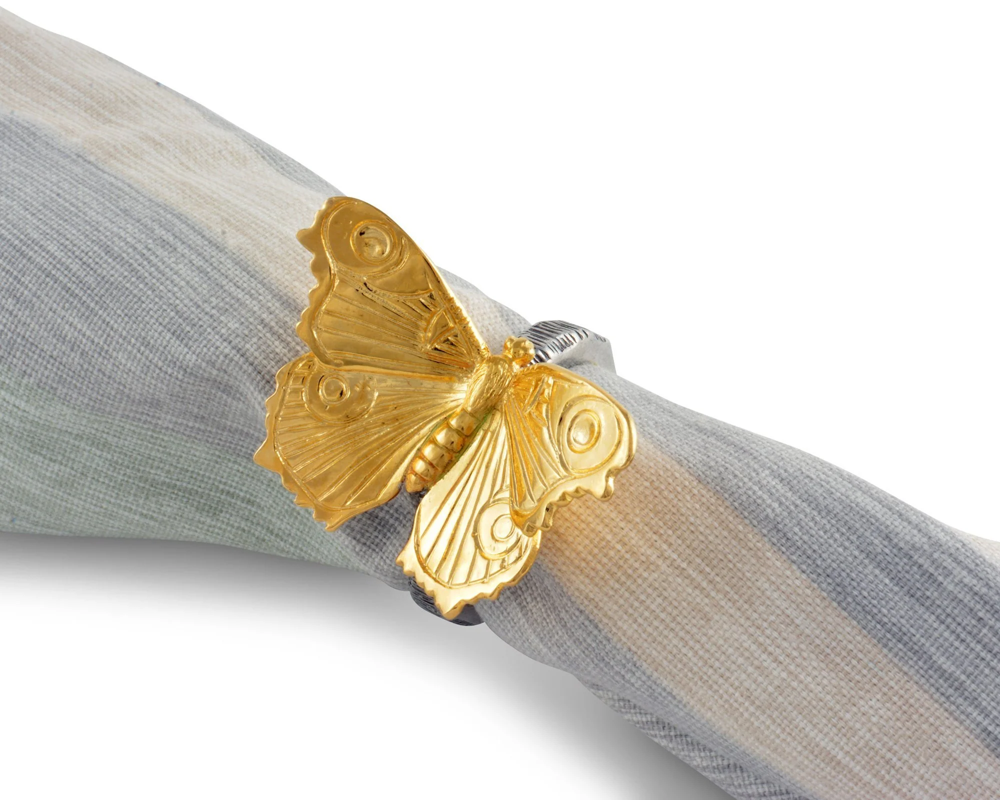 Vagabond House Gold Butterfly Napkin Ring - Image 3