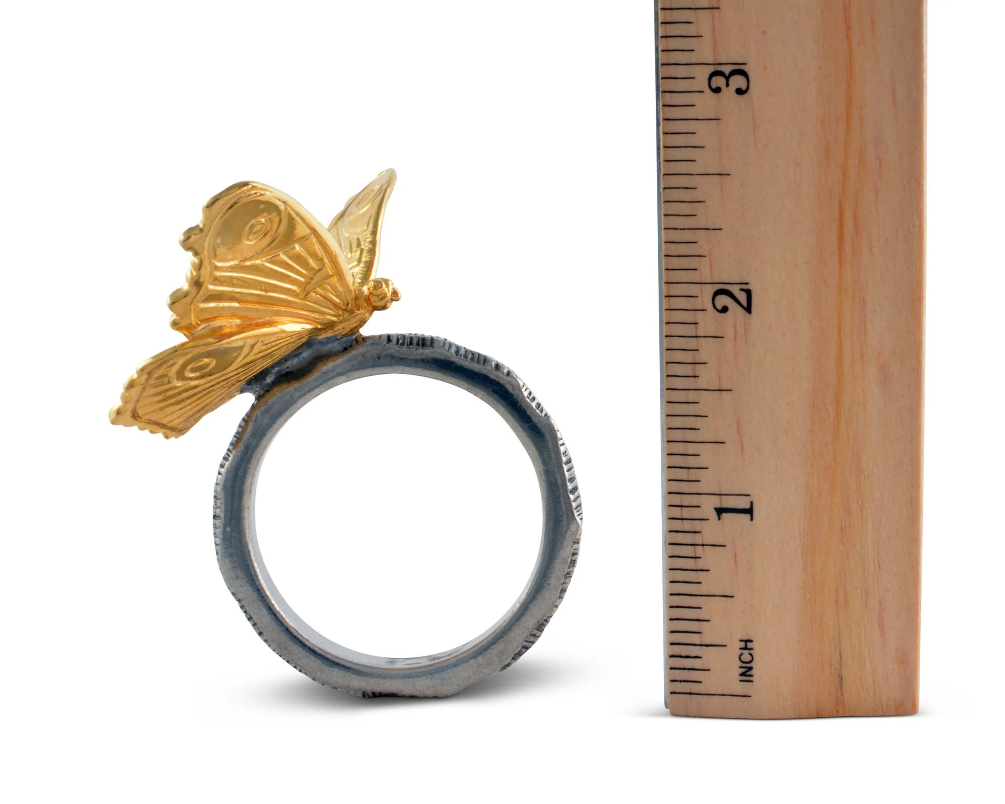 Vagabond House Gold Butterfly Napkin Ring - Image 4