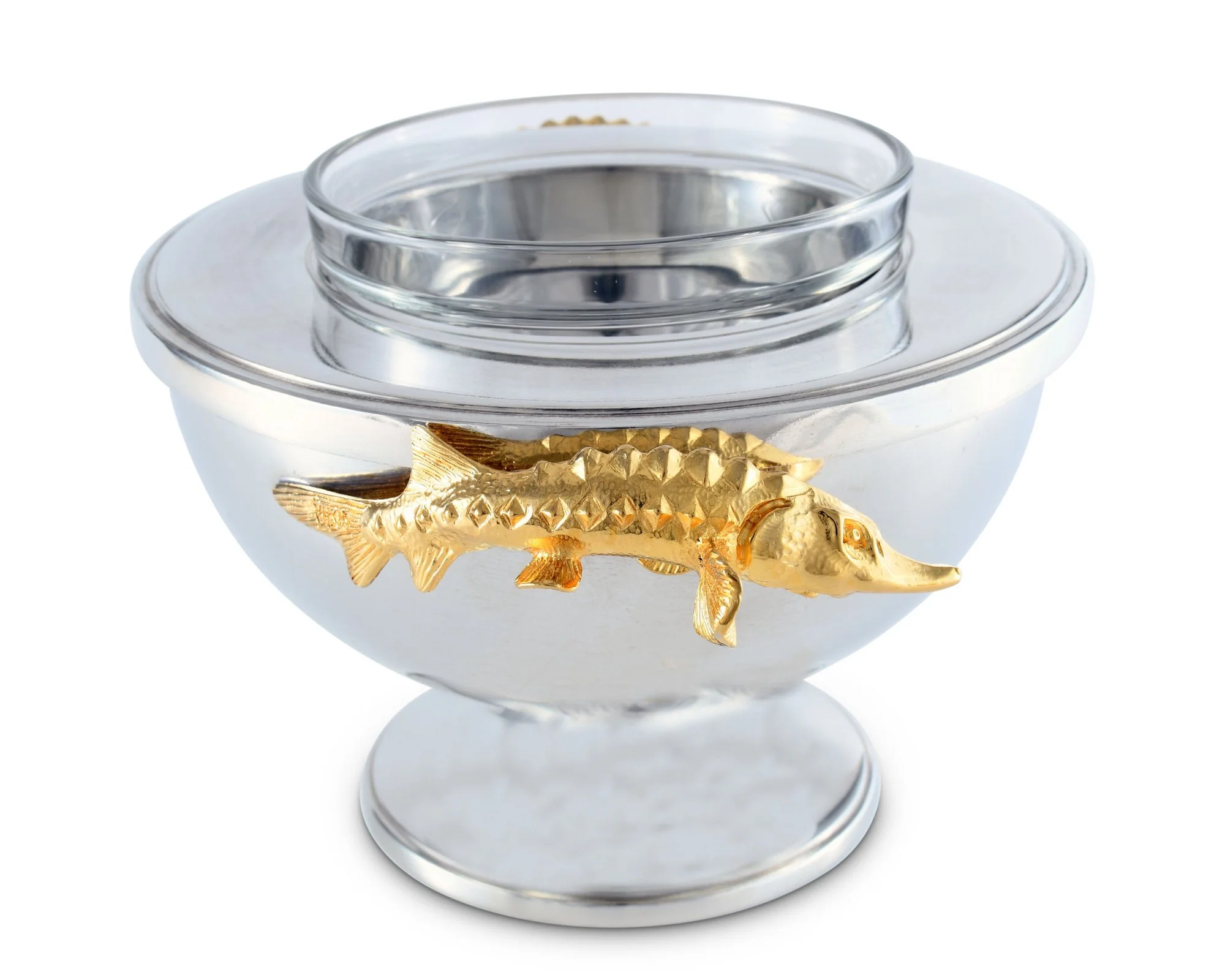 Vagabond House Gold Sturgeon Caviar Server