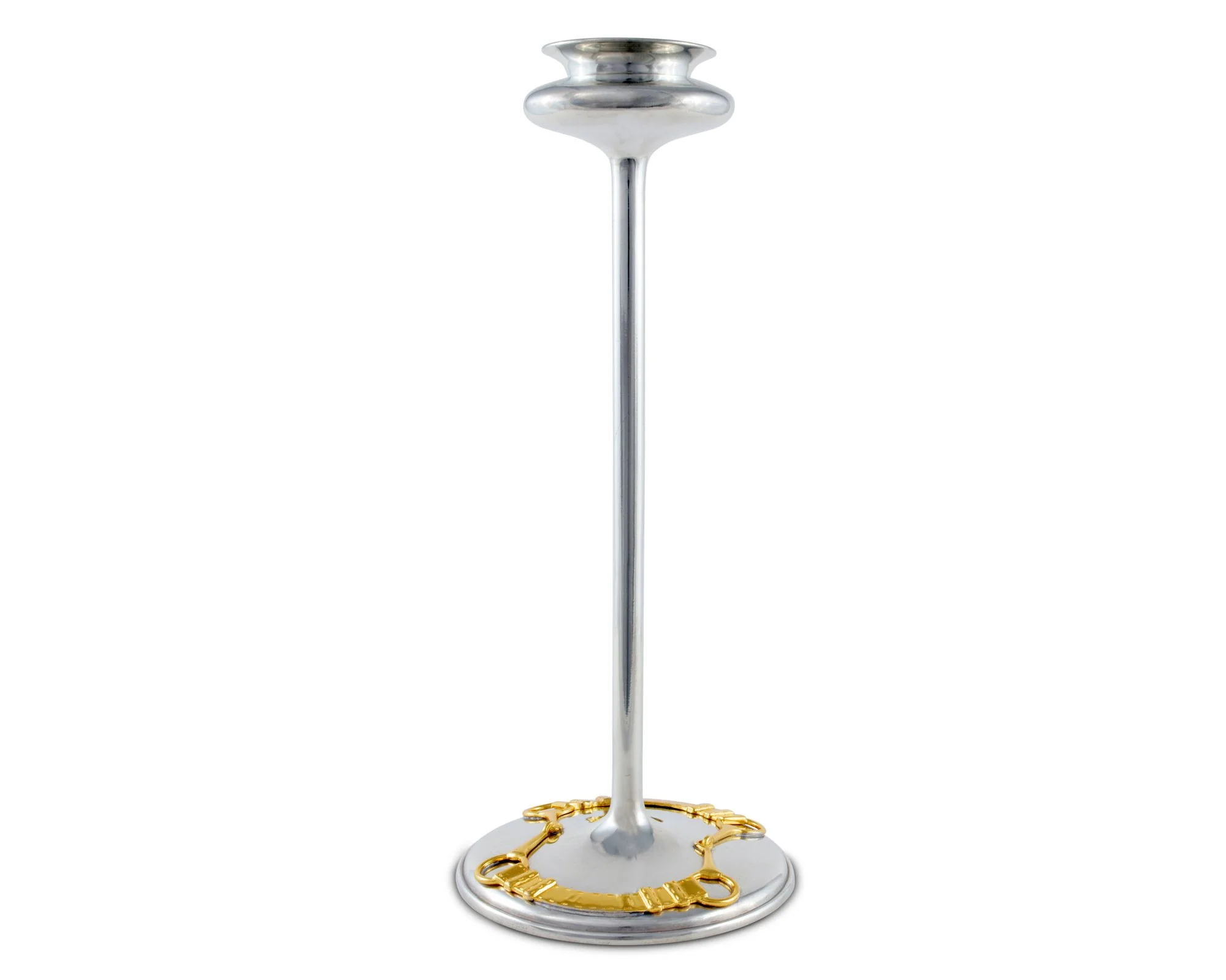 Vagabond House Golden Equestrian Candlestick Taper / Tea Light, Short