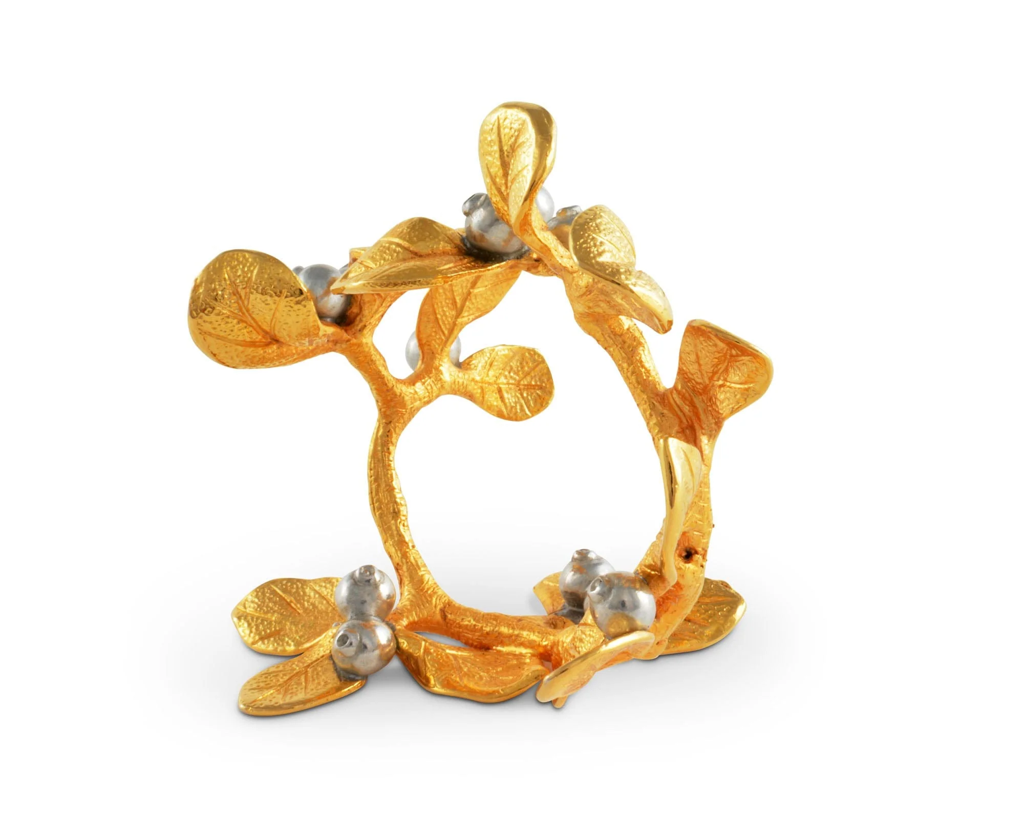 Vagabond House Golden Winter Berry Napkin Ring - Image 2