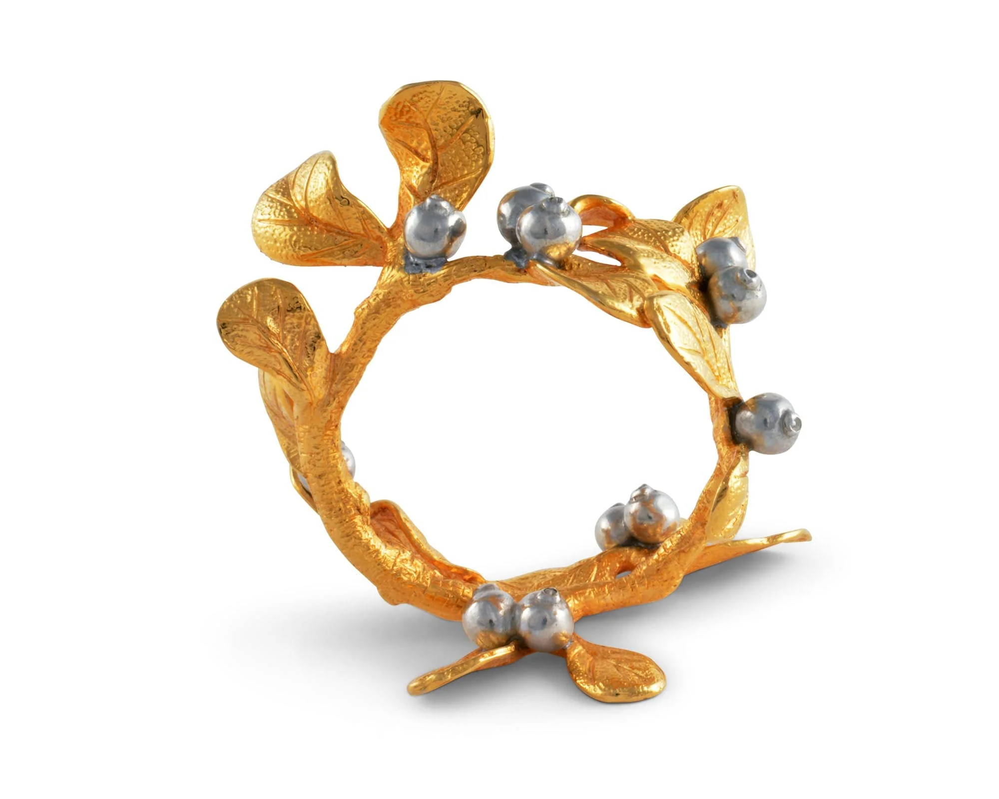 Vagabond House Golden Winter Berry Napkin Ring - Image 3