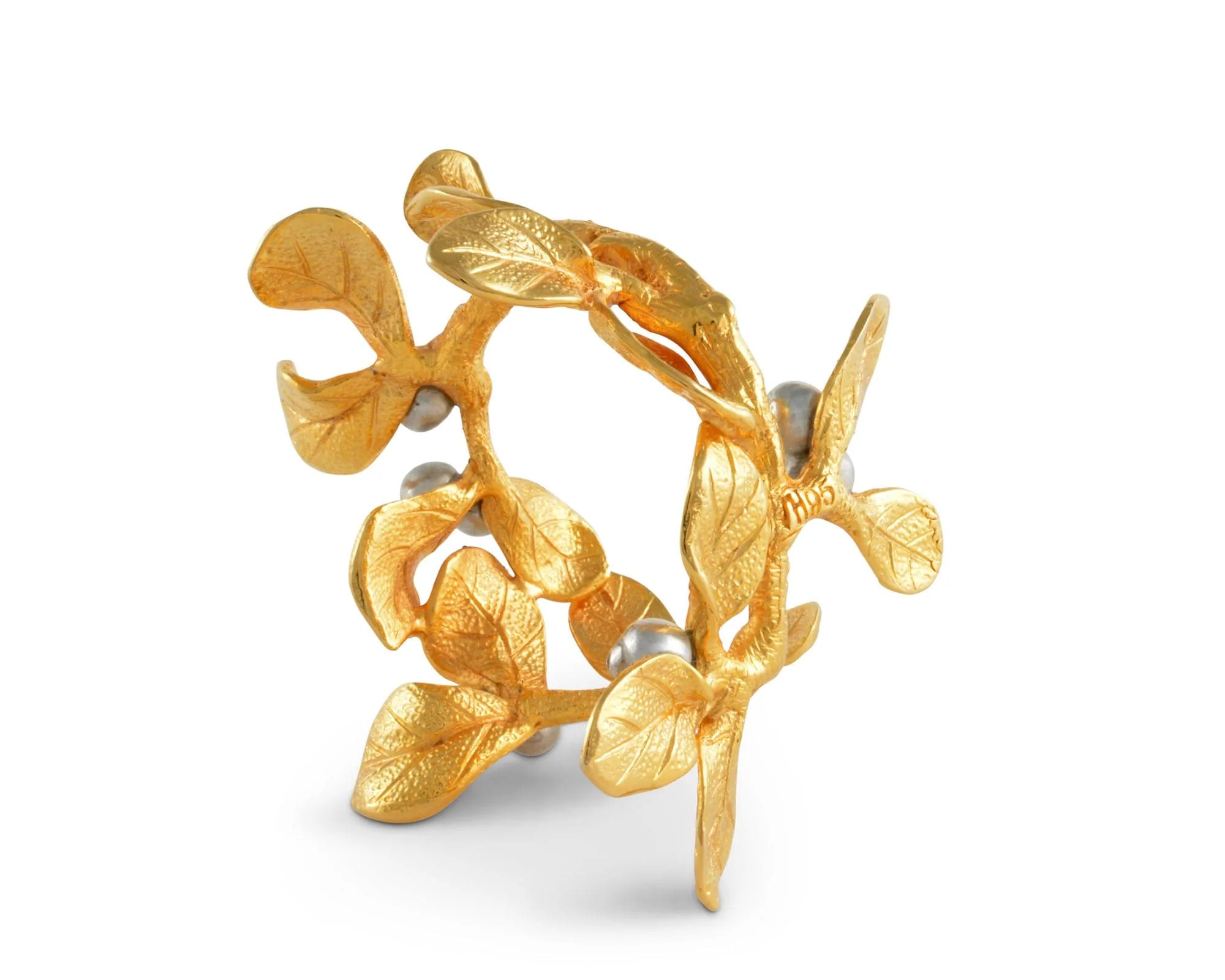 Vagabond House Golden Winter Berry Napkin Ring - Image 4