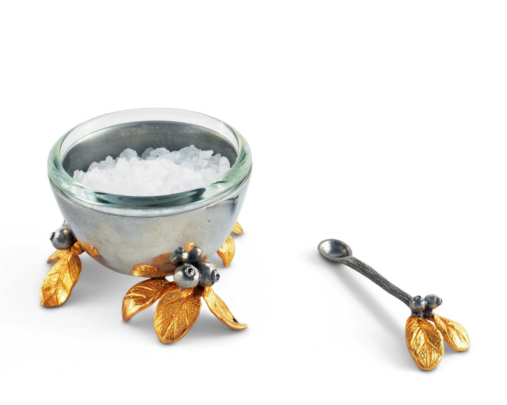 Vagabond House Golden Winter Berry Salt Cellar - Image 2