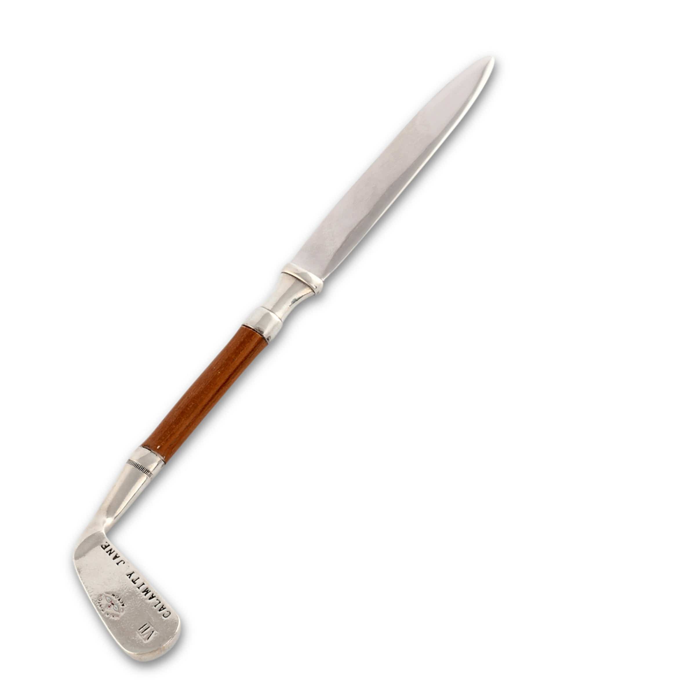 Vagabond House Golf Club Pewter Letter Opener