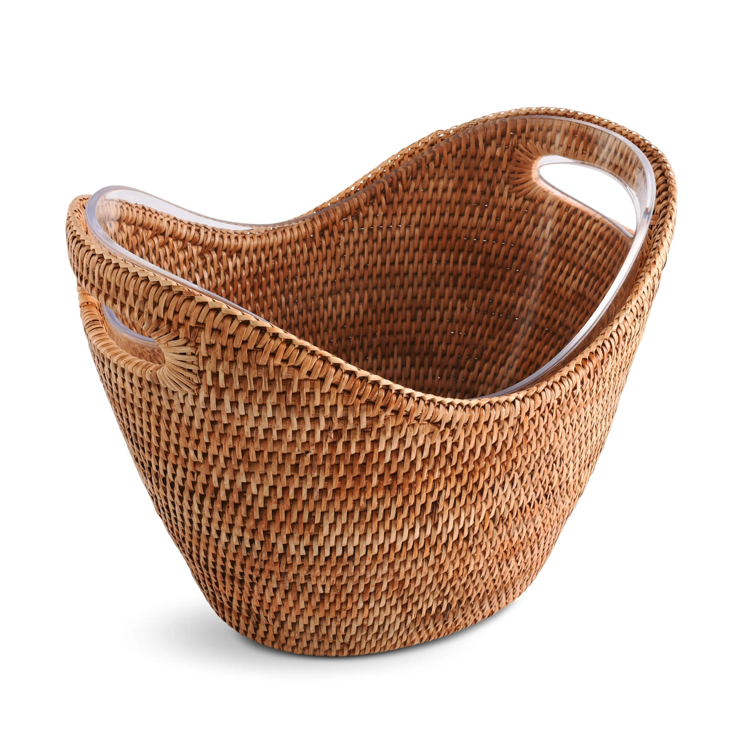 Vagabond House Hand Woven Wicker Rattan Champagne / Ice Tub - Image 3