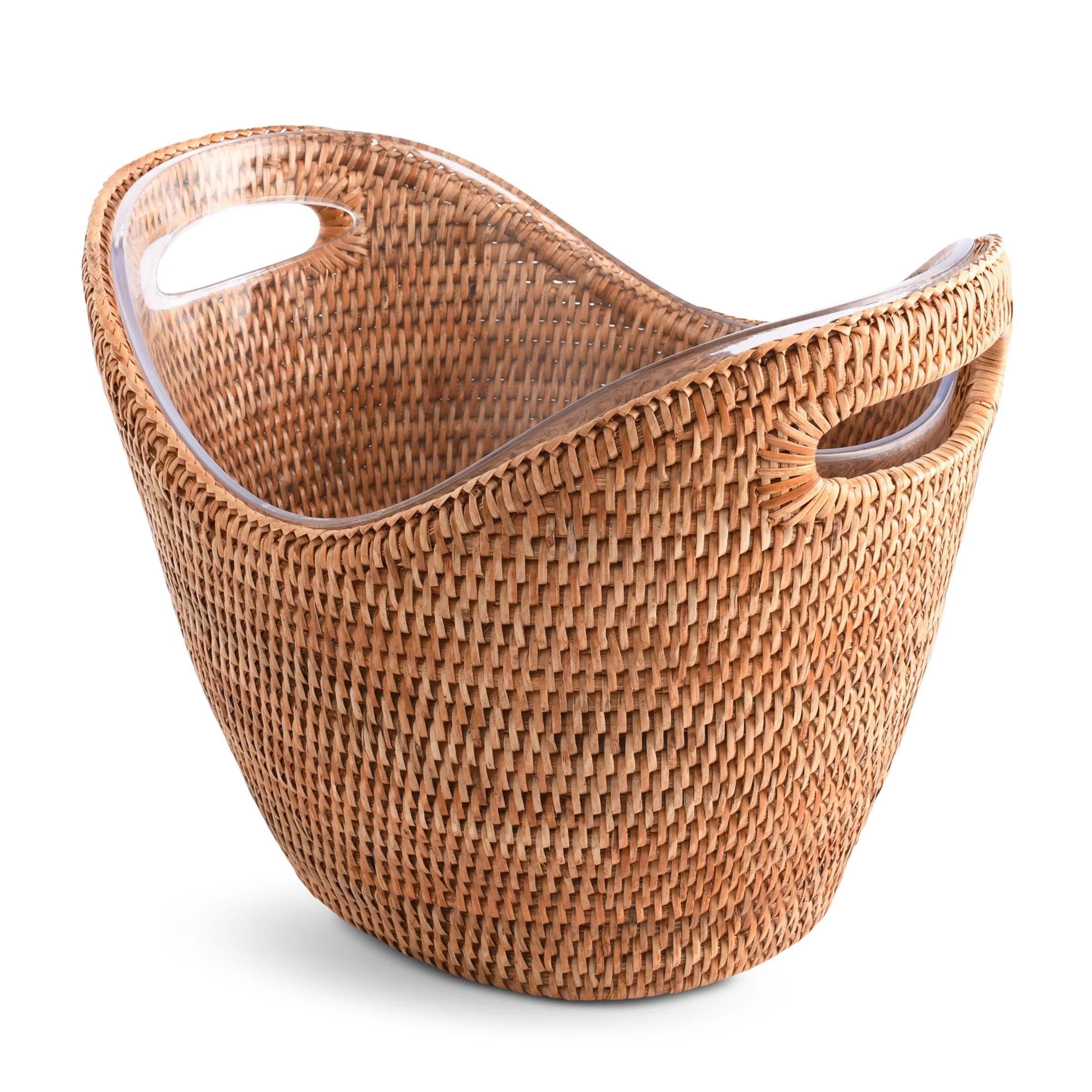 Vagabond House Hand Woven Wicker Rattan Champagne / Ice Tub - Image 4
