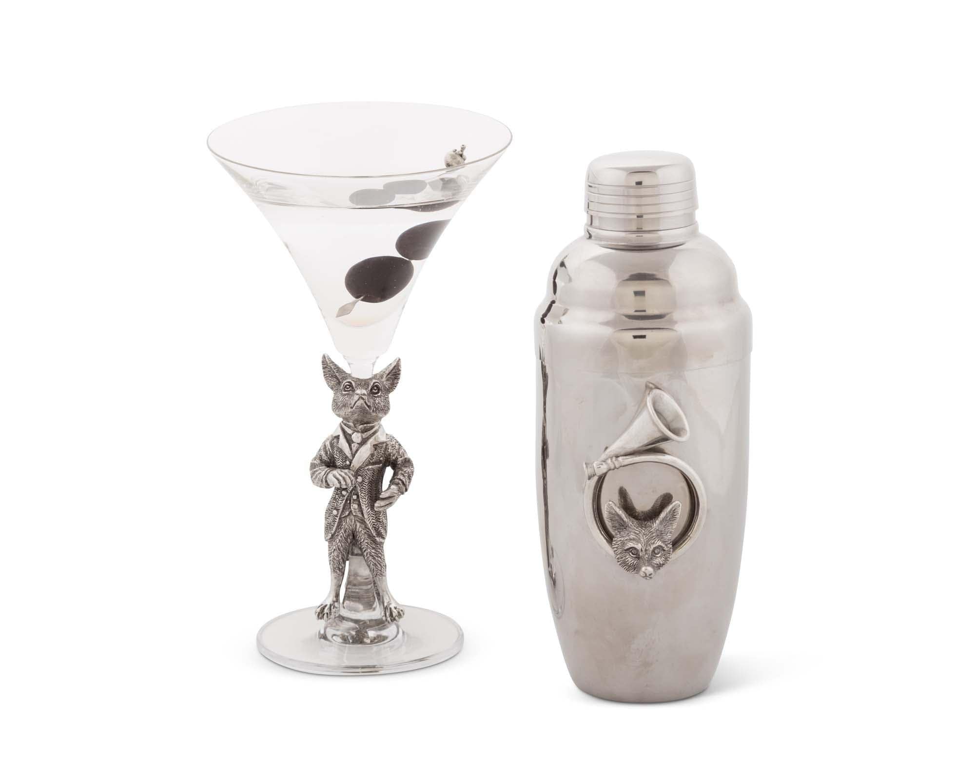 Vagabond House Hunting Dressed Fox Cocktail / Martini Glass - Image 3